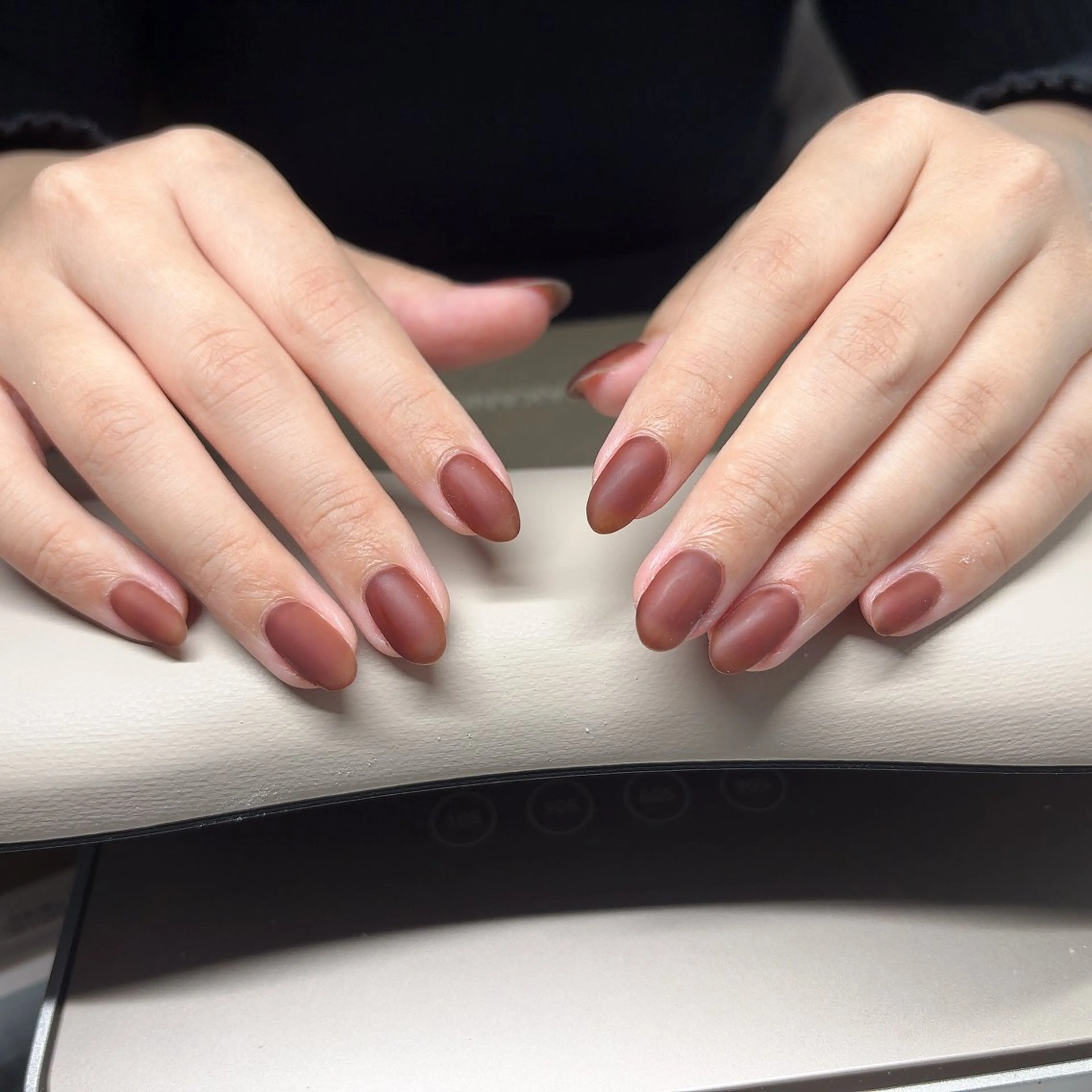 ネイル ブラウン マットネイル 33 nail salon 徳山里美のネイルデザイン