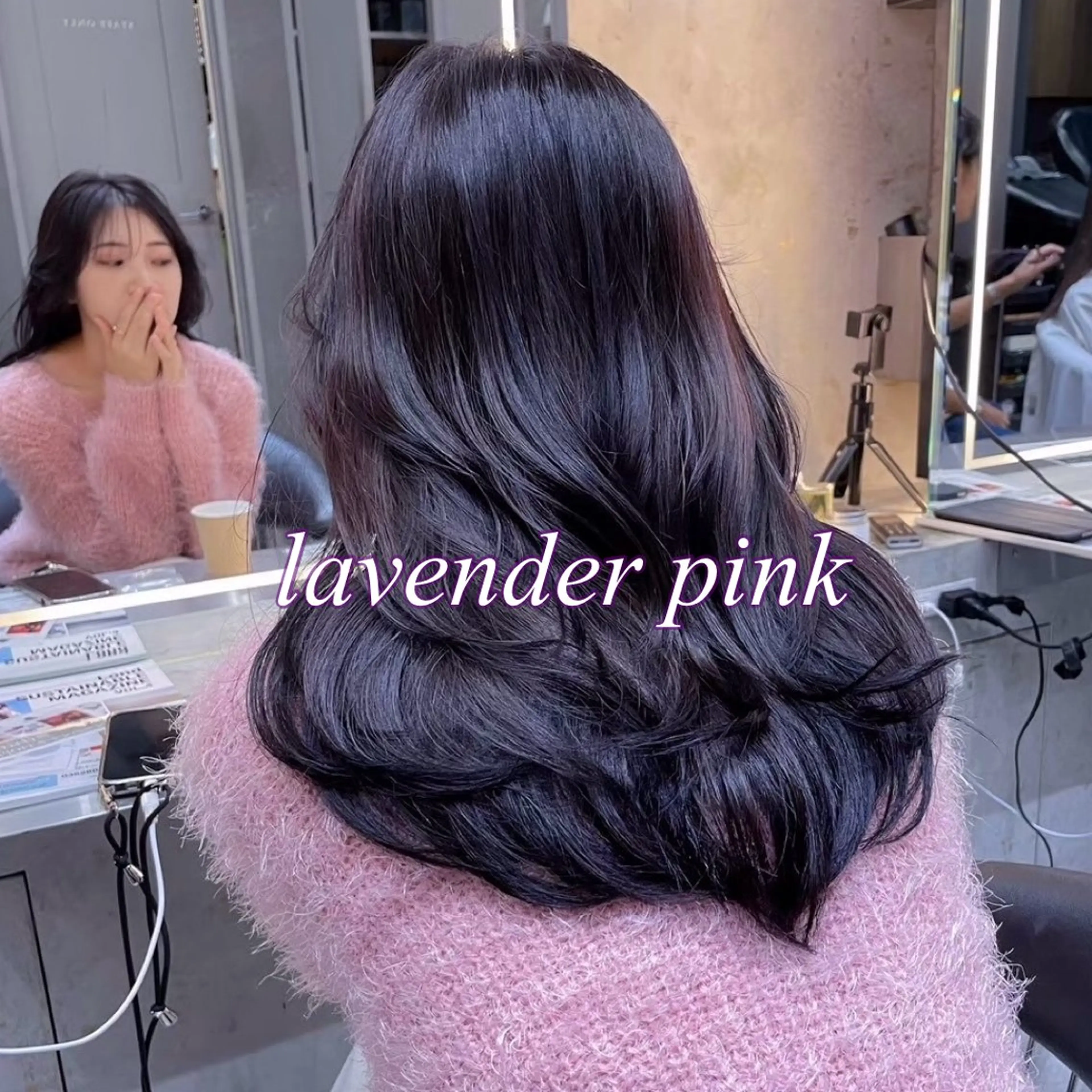 カラー ケアカラー 透明感カラー ヘアカラー トリートメント 韓国レイヤー/髪質 改善🎀ちなみのヘアスタイル