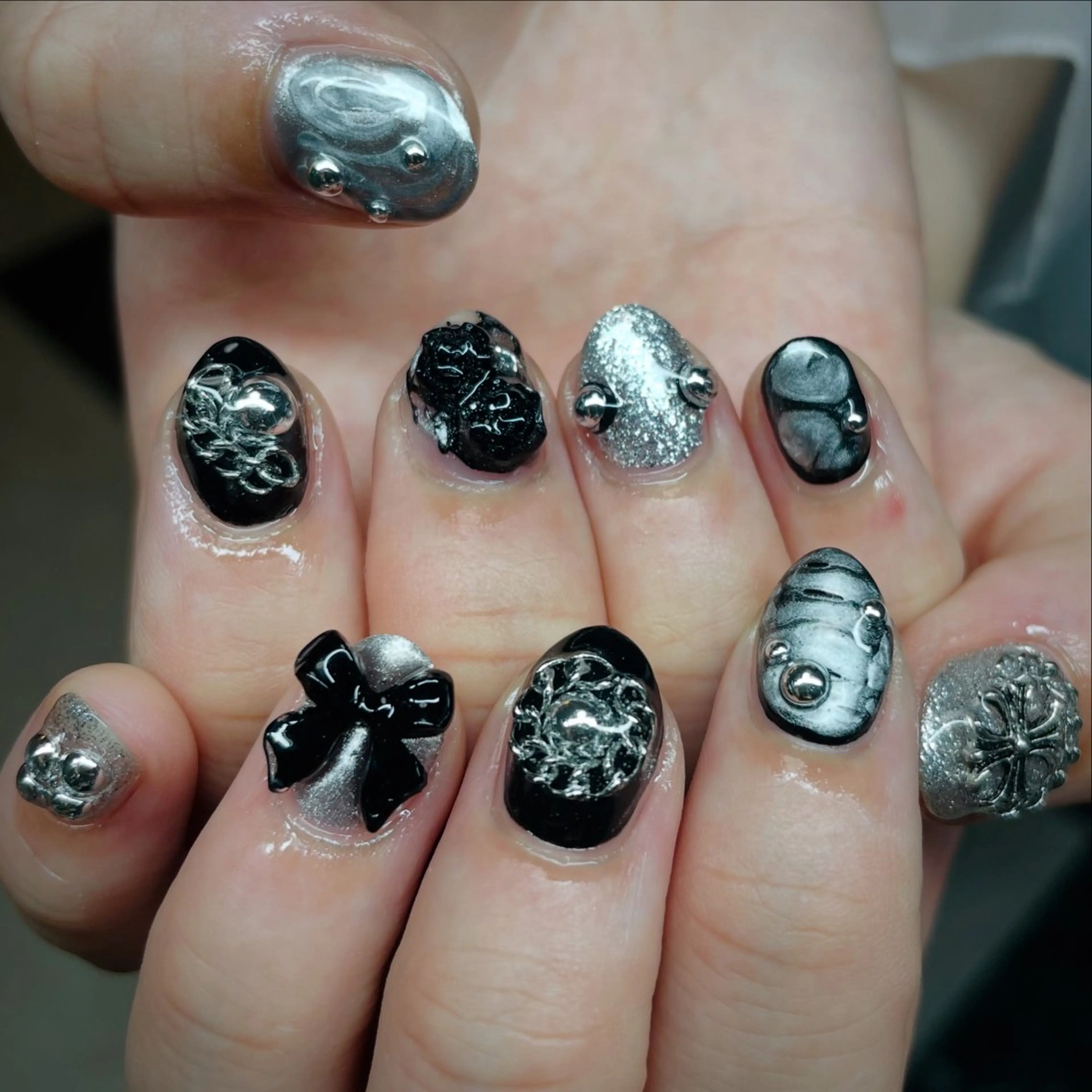 ネイル アートネイル シンプルネイル ハンドネイル posa nail モエミのネイルデザイン