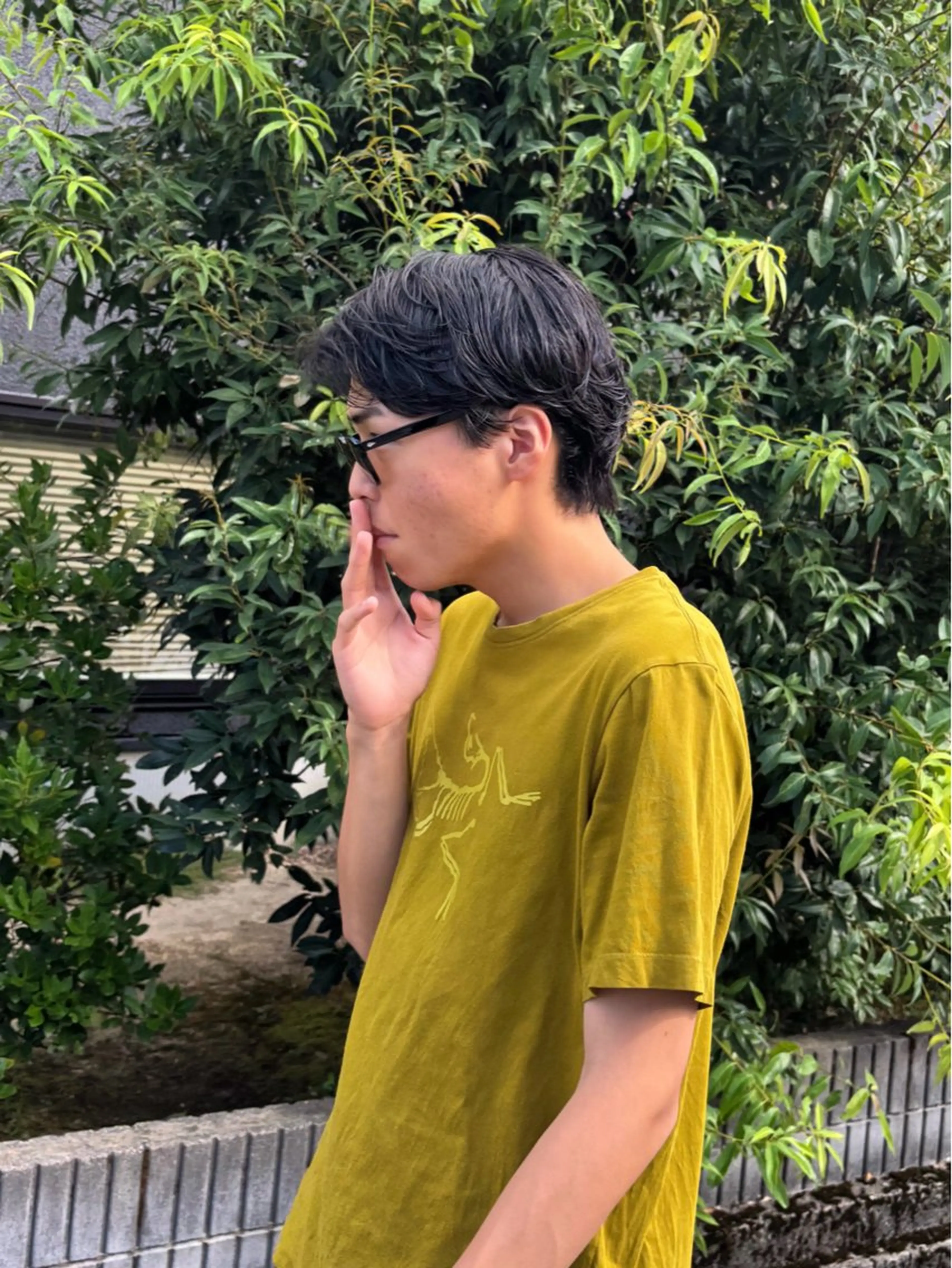 ショート パーマ 顔周りカット enrich / キタガワ カノンのヘアスタイル