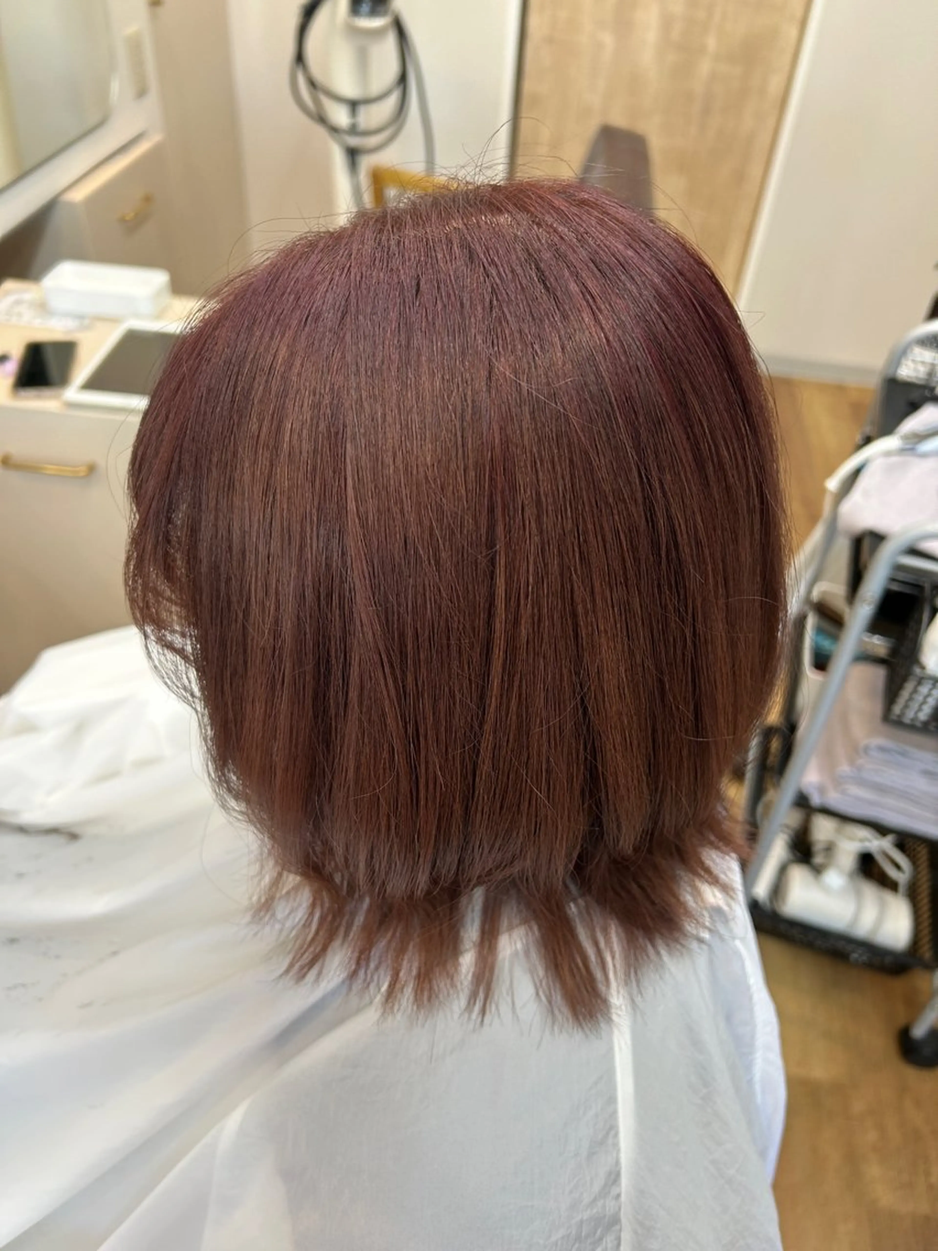 ミディアム ヘアカラー 中野 未来のヘアスタイル