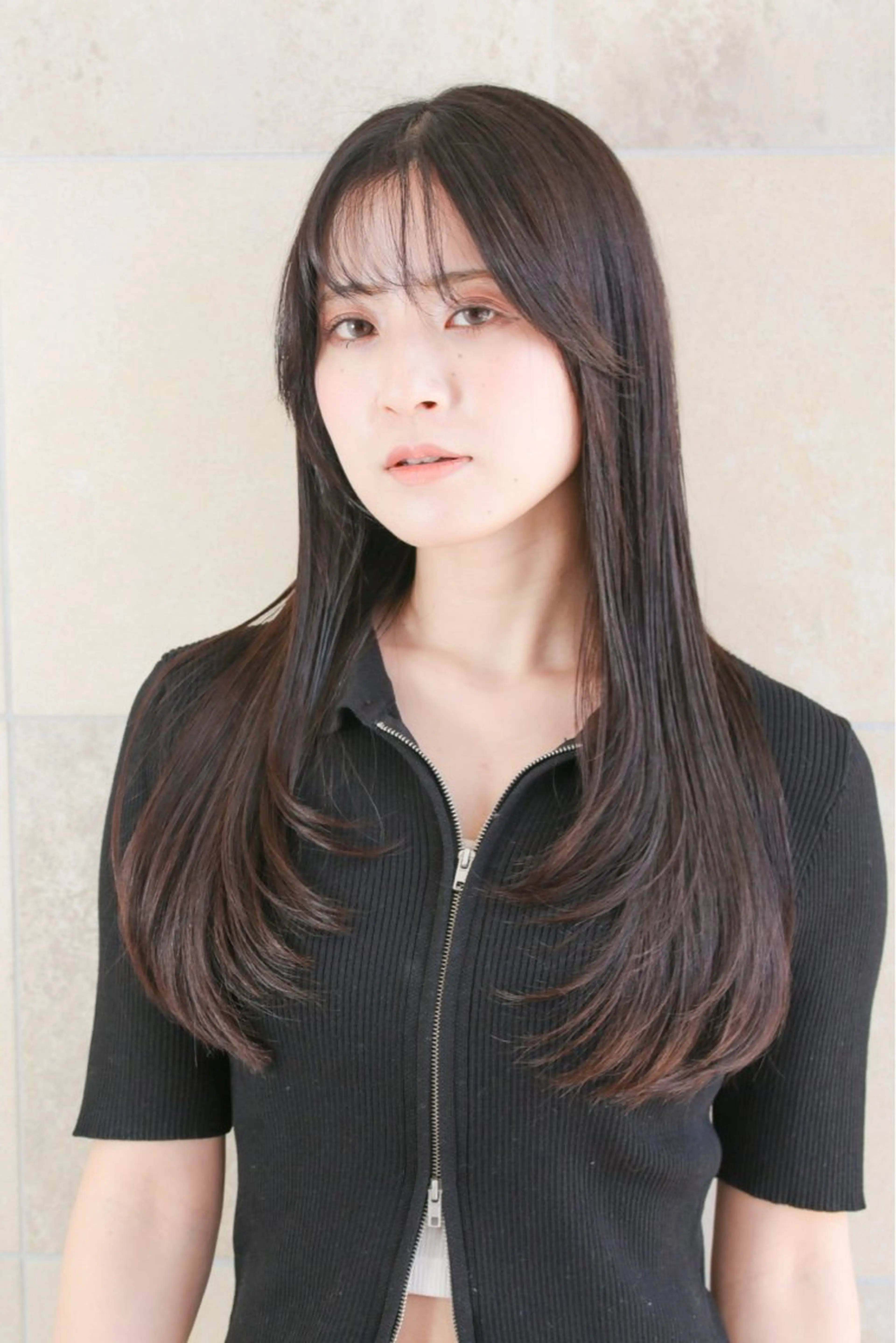 ロング ハイライト 石橋 瑞穂のヘアスタイル