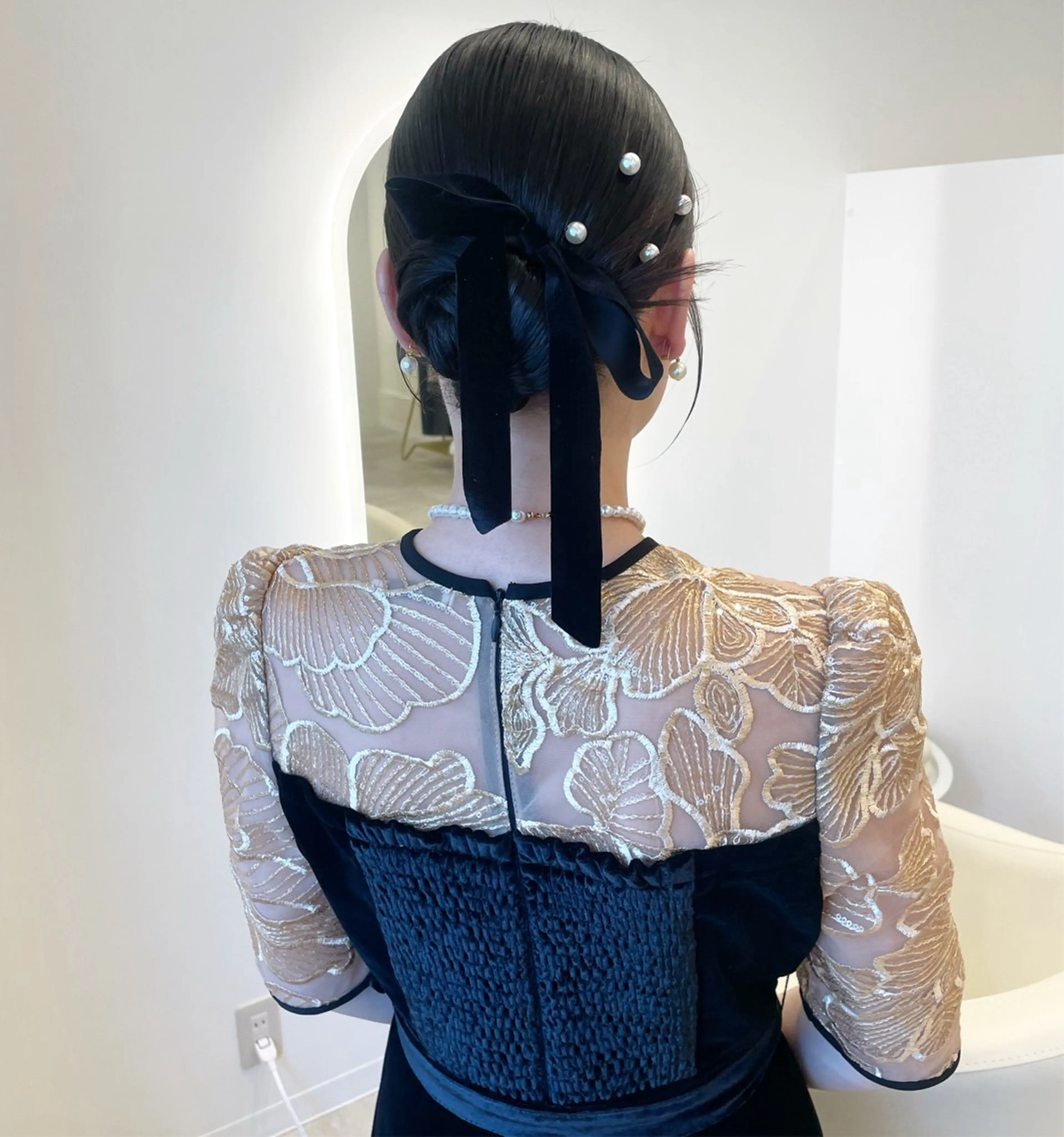 セミロング ヘアアレンジ HAIR MAKE SALON new me所属・ヘアメイク new meのヘアスタイル