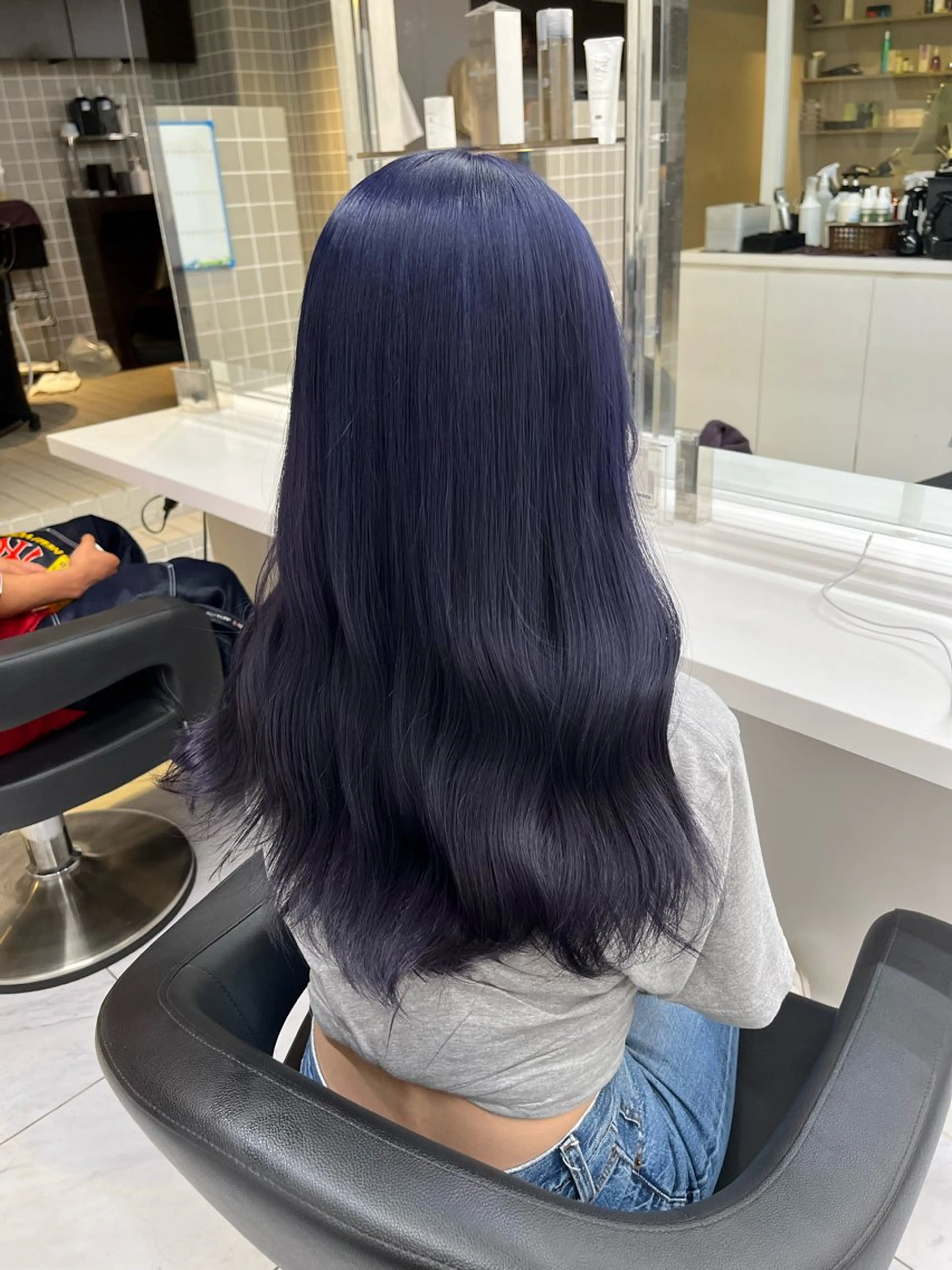 ロング ヘアカラー トリートメント ヘッドスパ ヘアセット 寒色＆ブリーチ特化 寒色MiOのヘアスタイル