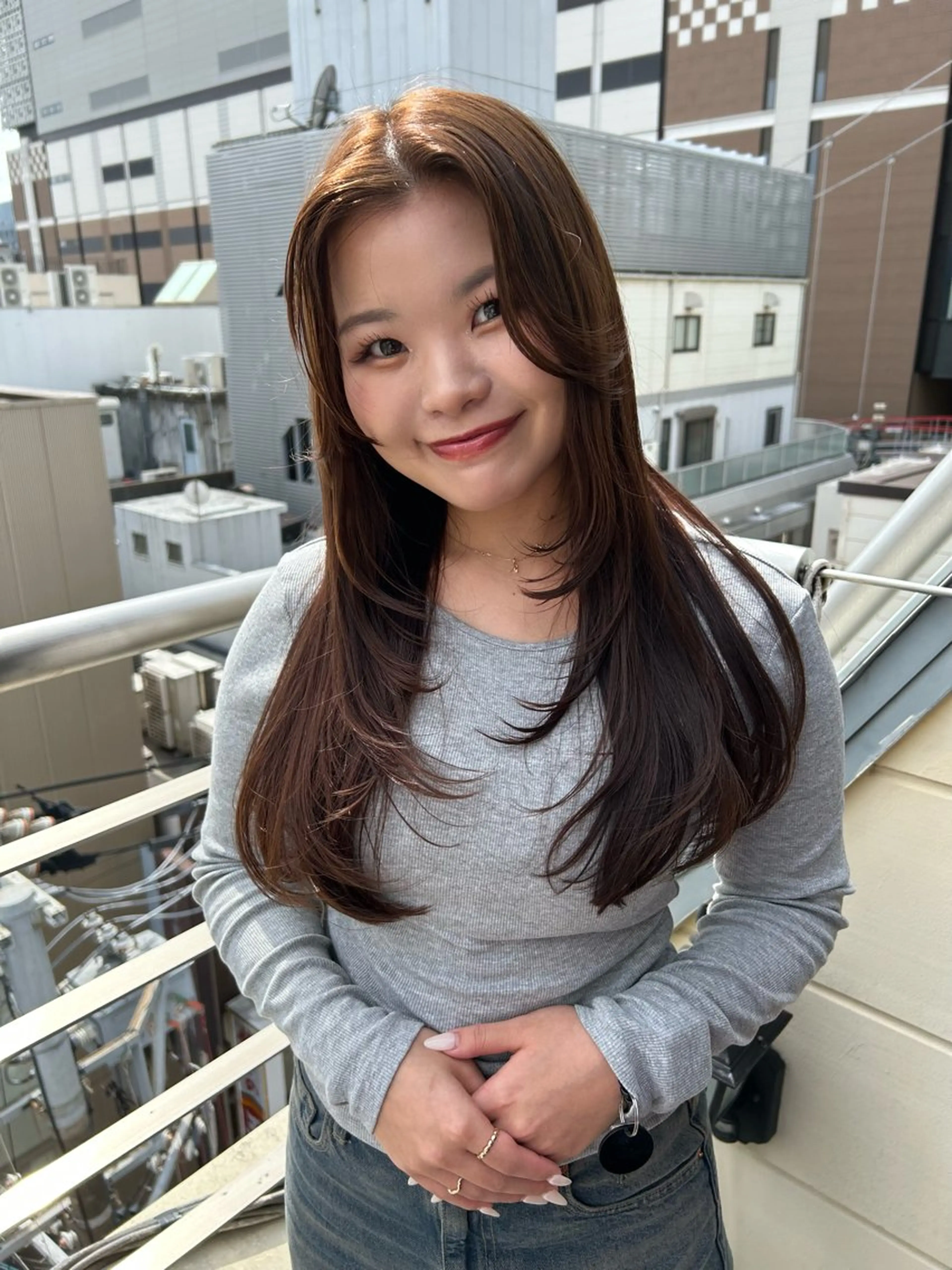 ロング カラー 透明感カラー/レイヤ ー🌙Honokaのヘアスタイル