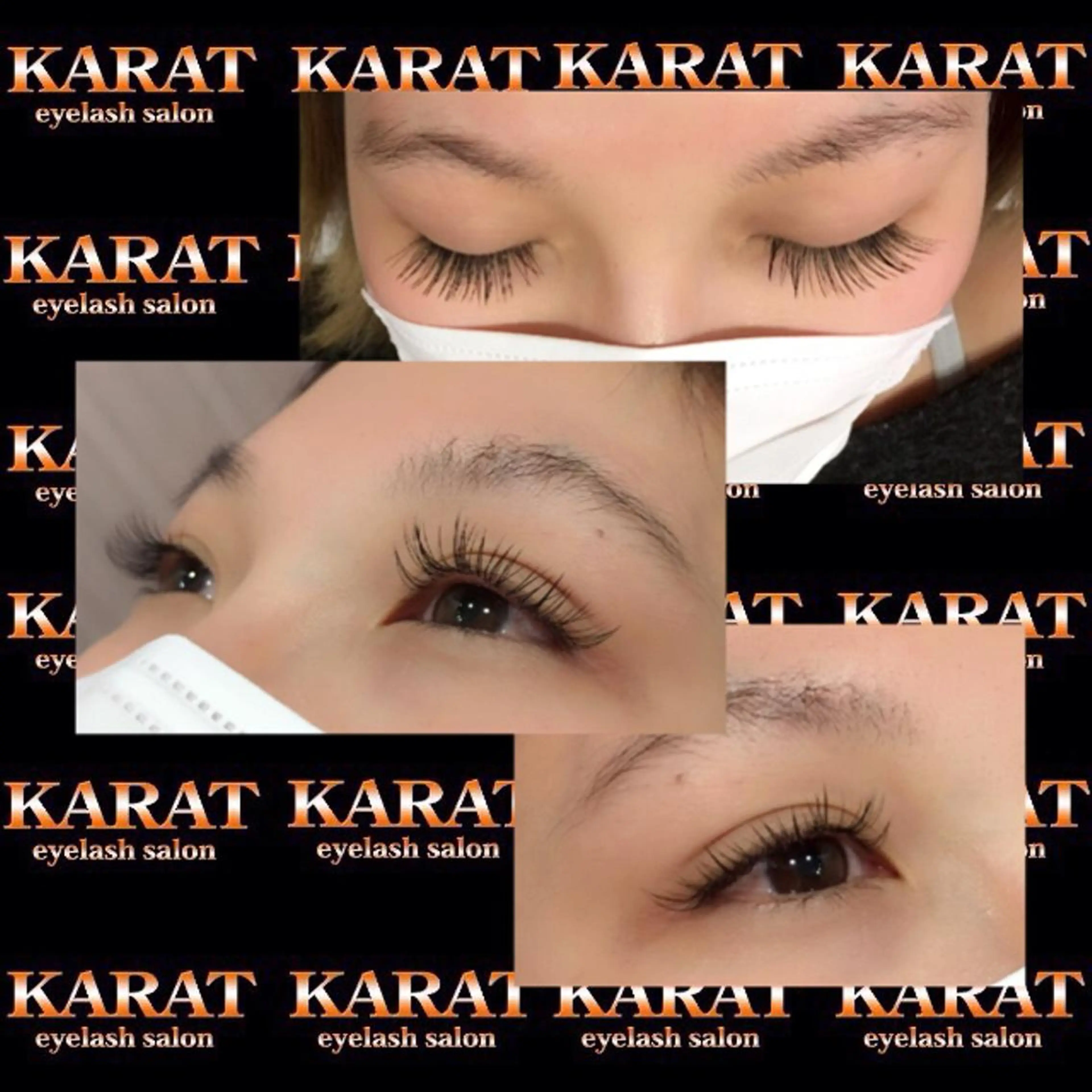 マツエク・マツパ フラットラッシュ Jカール ★KAEDE★伊勢崎 【KARAT】のマツエク・マツパデザイン