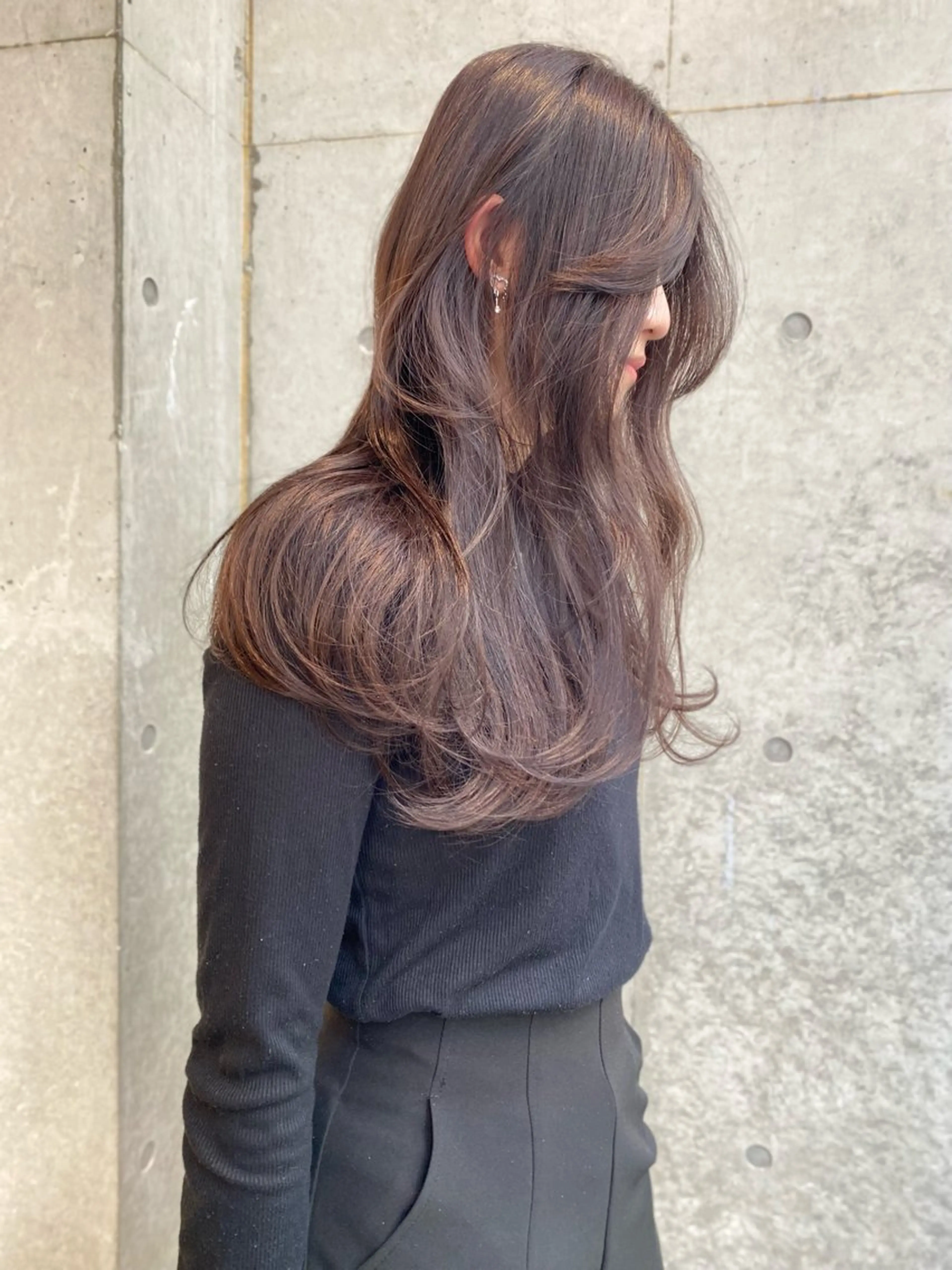 ロング カラー カット ヘアカラー トリートメント レイヤー/柔色 カラー/SAkiのヘアスタイル