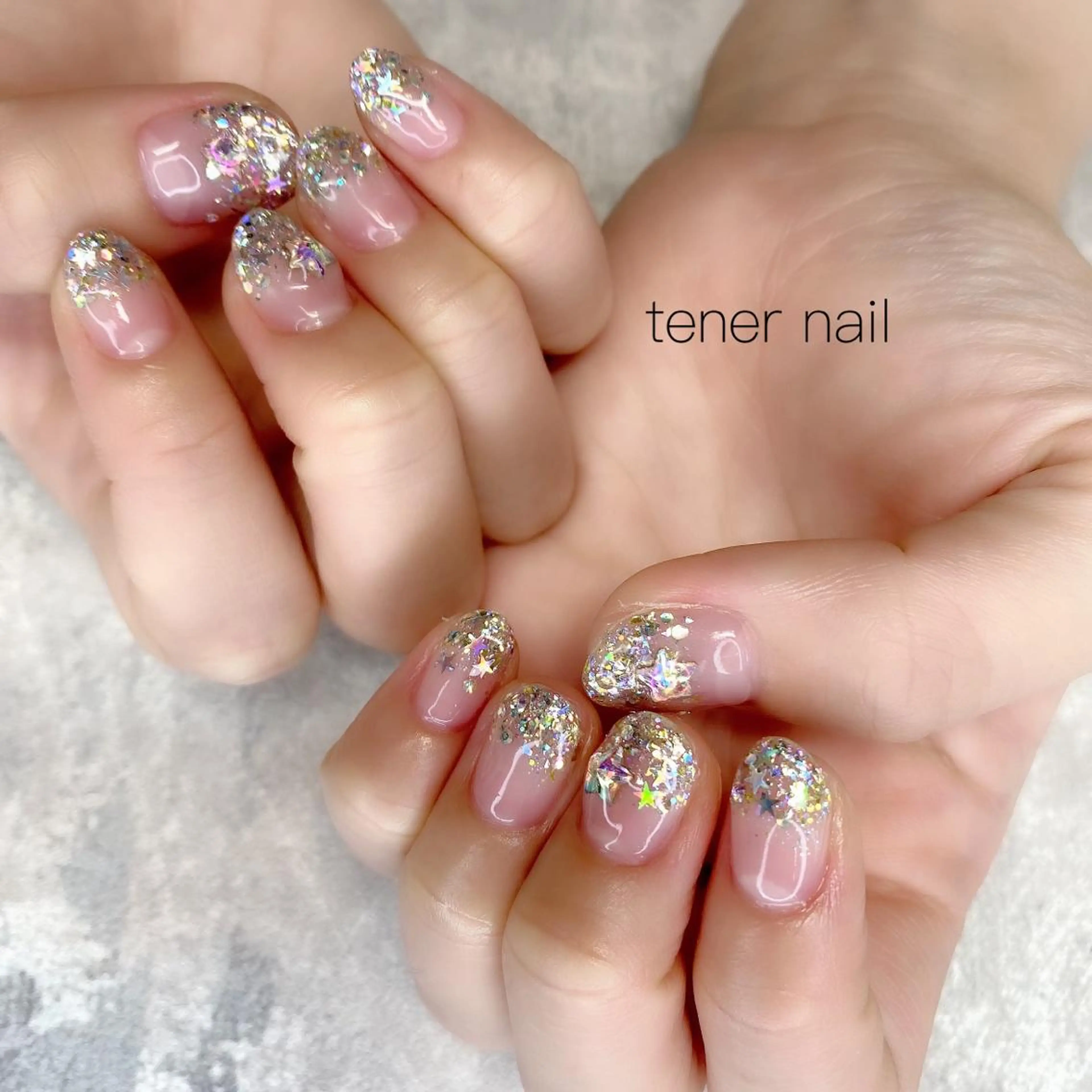 ネイル ラメ(グリッター) テネルネイル tener nailのネイルデザイン