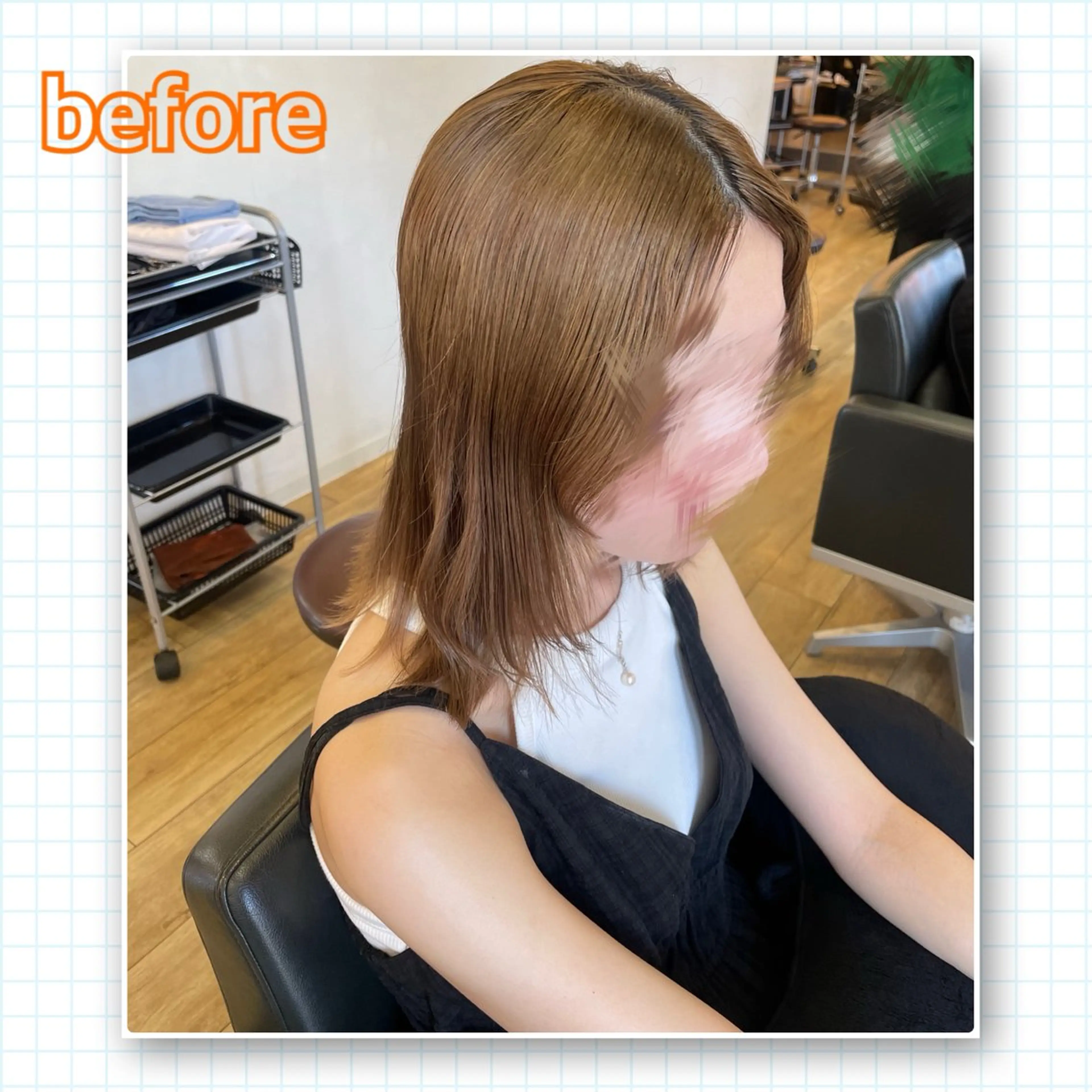 ミディアム カット アミーベル🧸🧡 本店✂️しおりのヘアスタイル