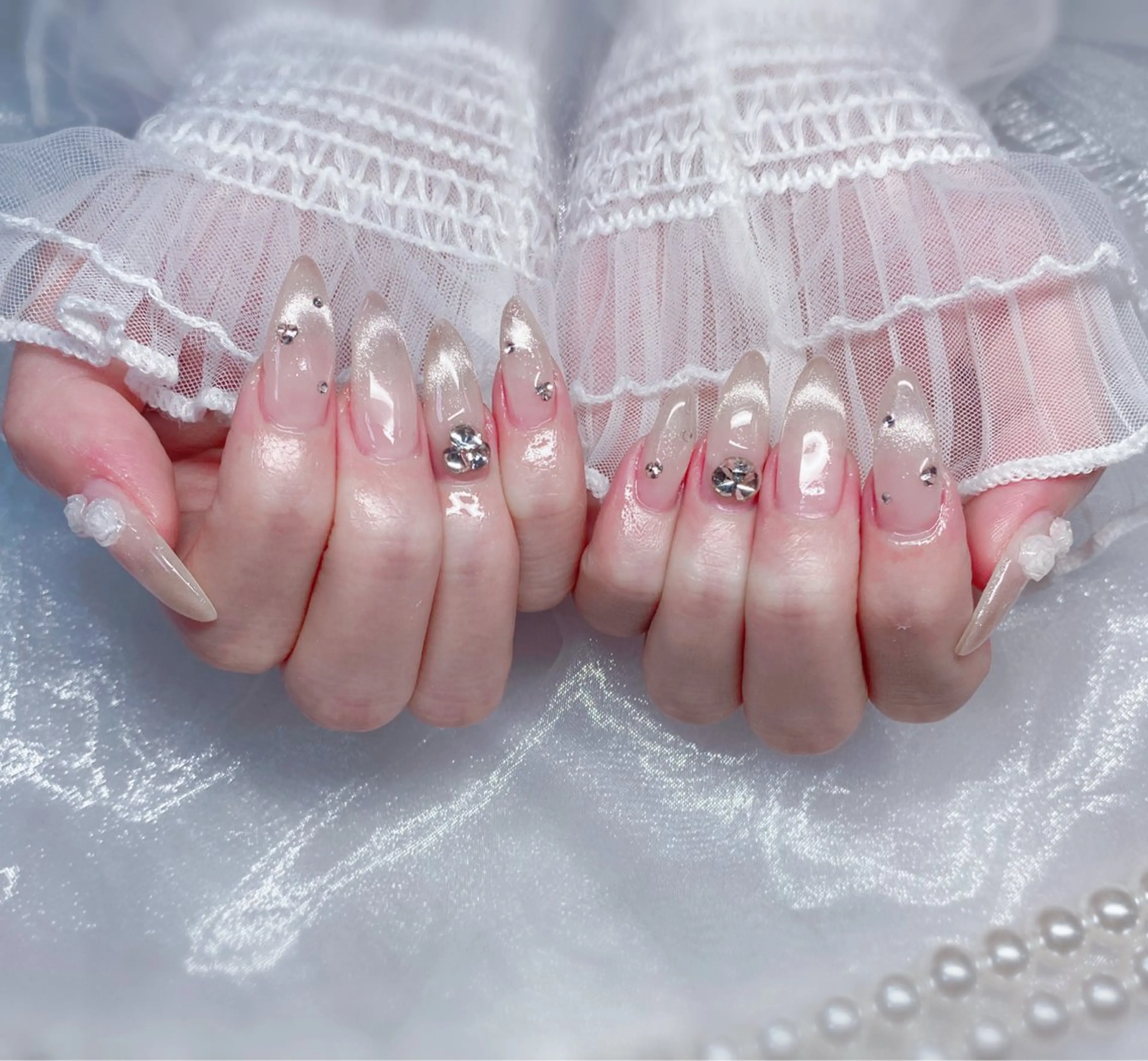 ⭐︎hand⭐︎何度でもオフ無料!マグネットorミラーネイル5600円→5050円の写真