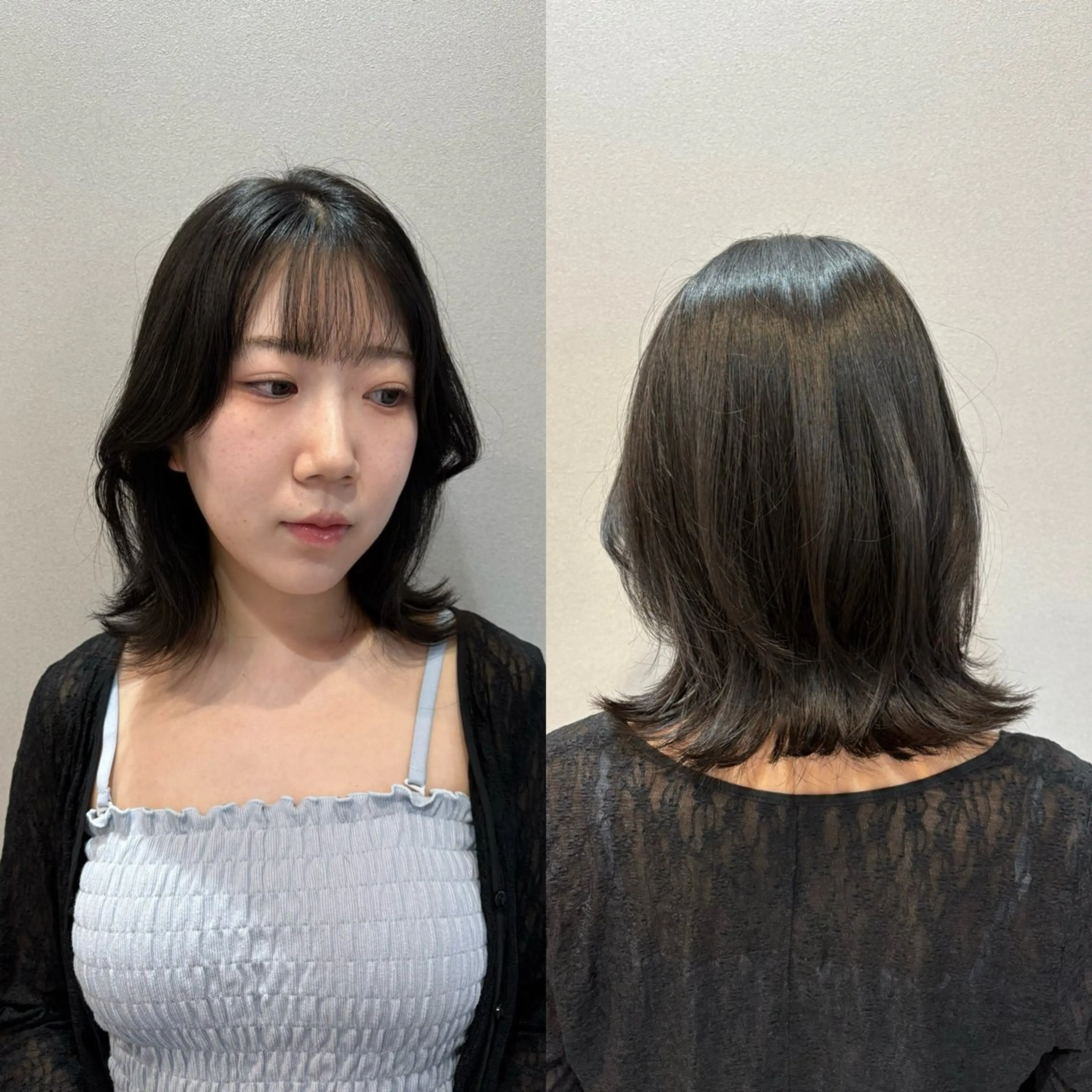 ミディアム 髪質改善 トリートメント レイヤー/ハイライト /立川/赤池宏隆のヘアスタイル