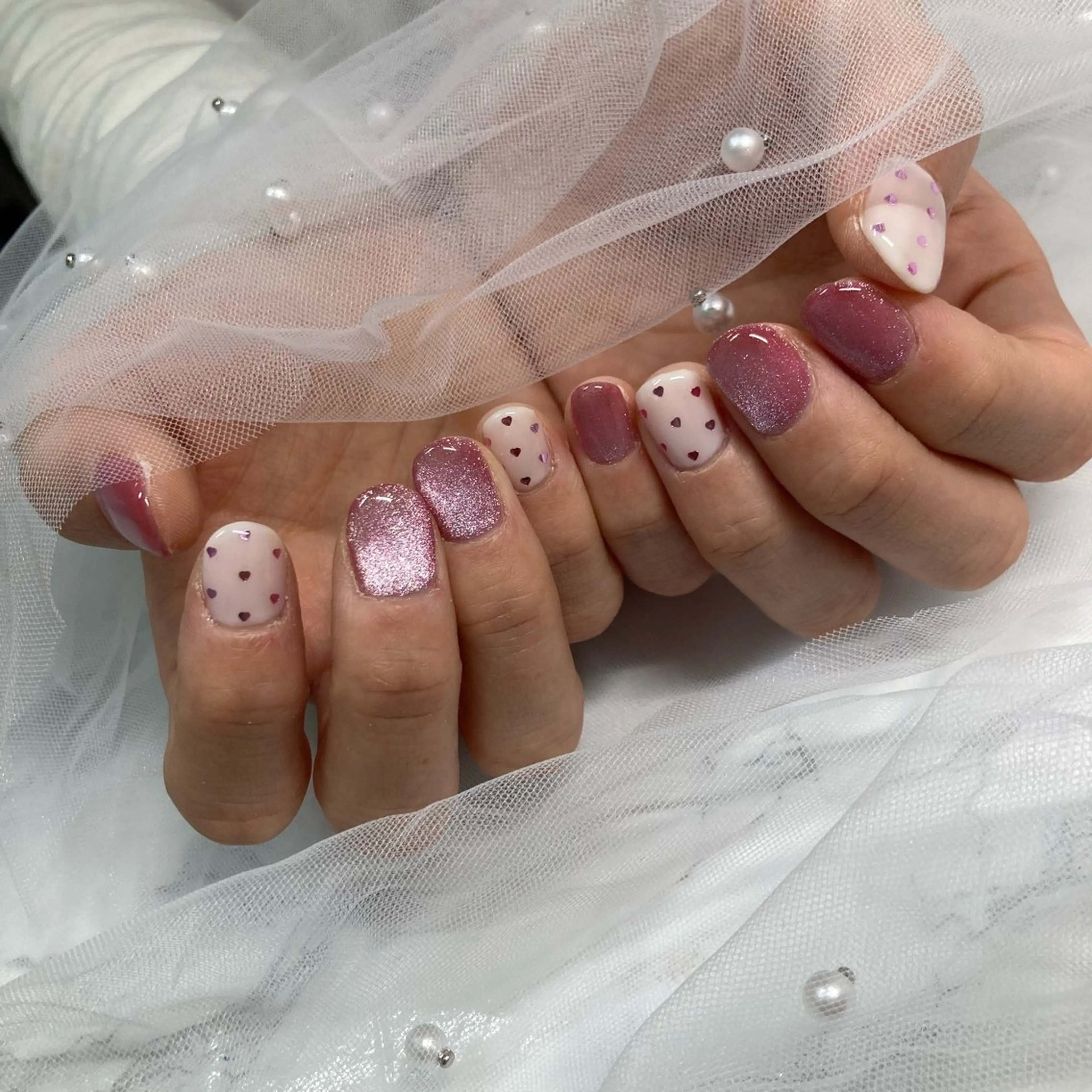 ネイル ピンク nail salon share所属・Share wakanaのネイルデザイン
