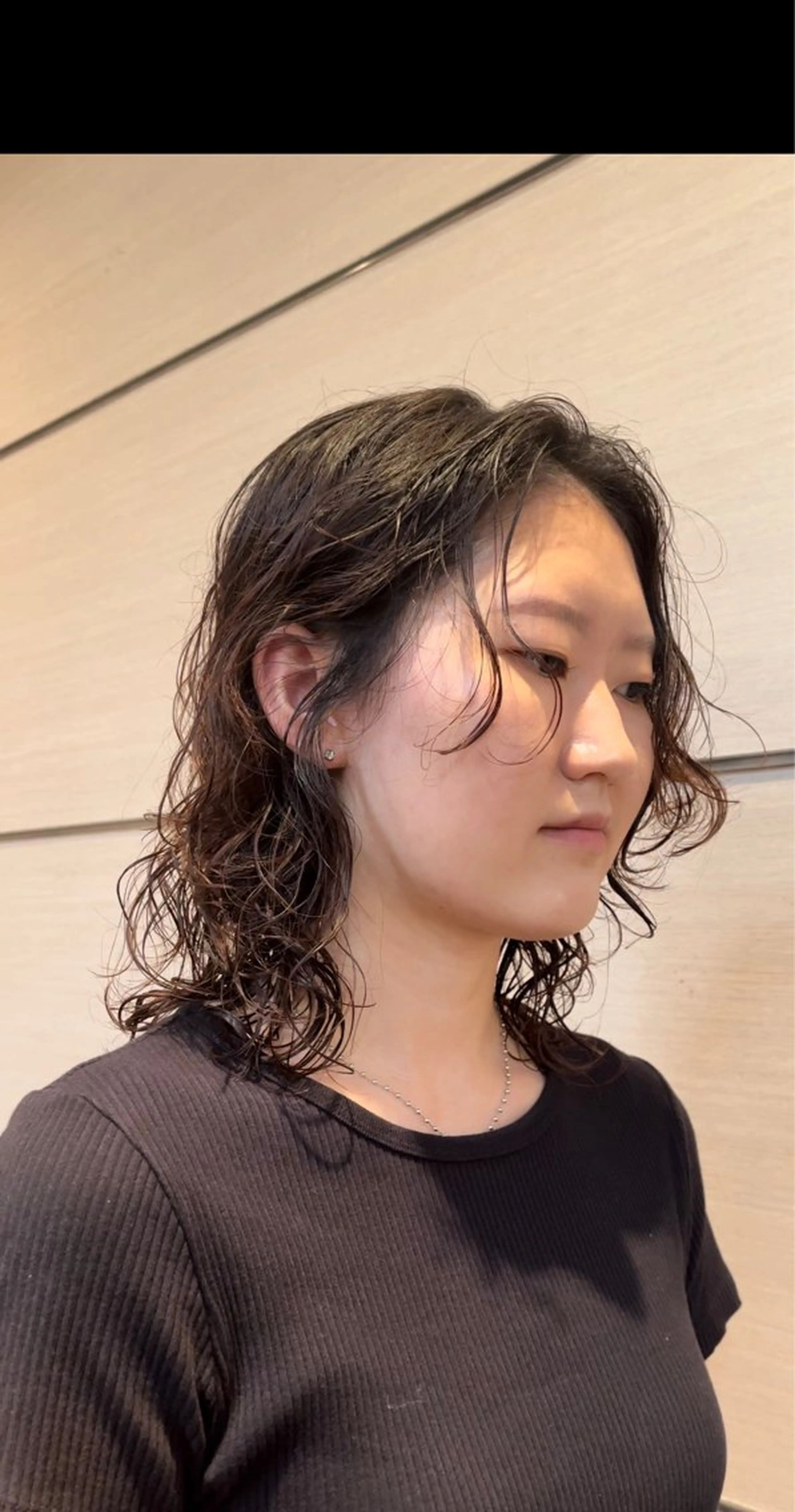 セミロング パーマ カット パーマ 末武 佑太のヘアスタイル
