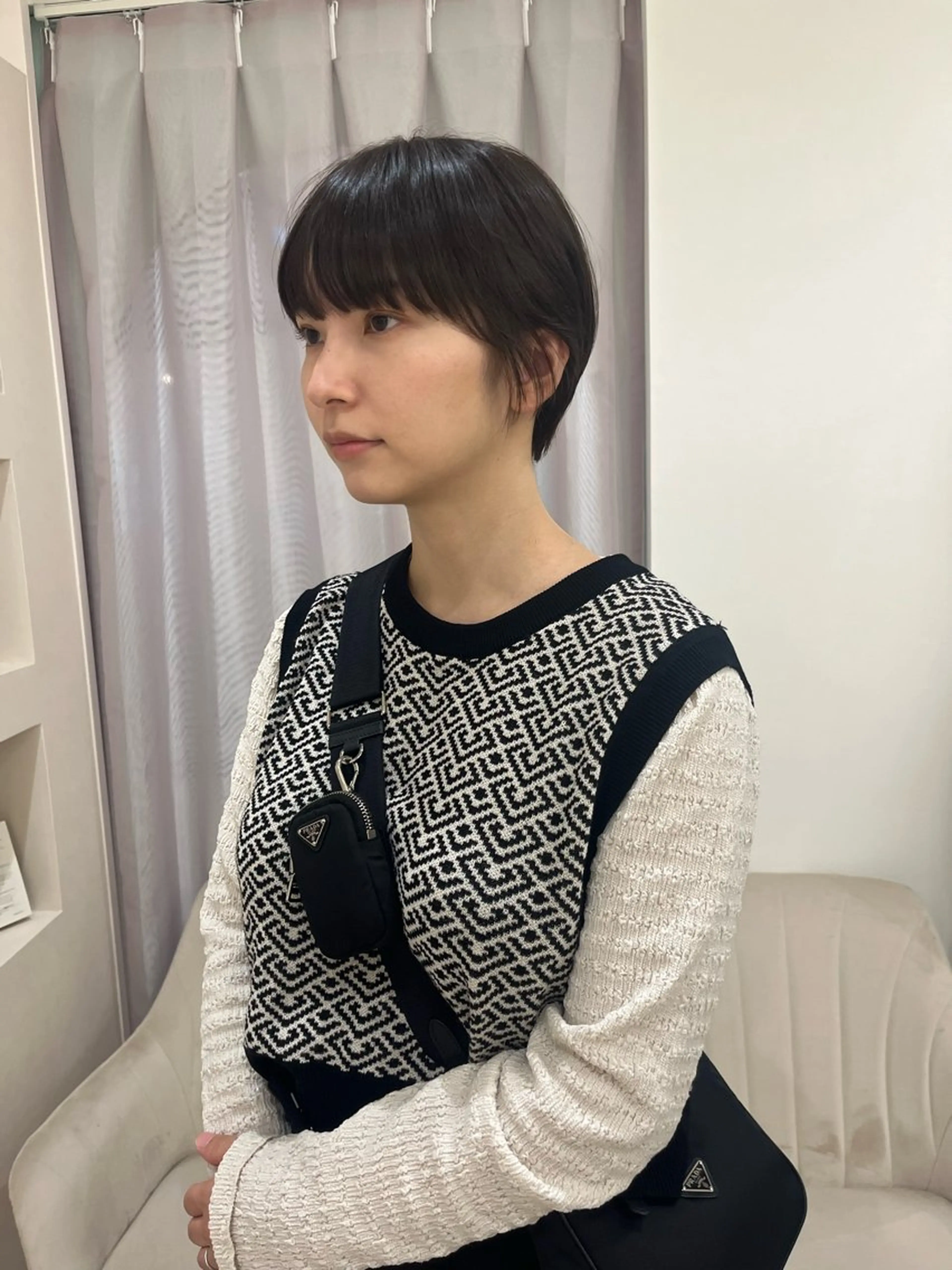 ショート カラー カット ヘアカラー トリートメント 松村 澪里のヘアスタイル