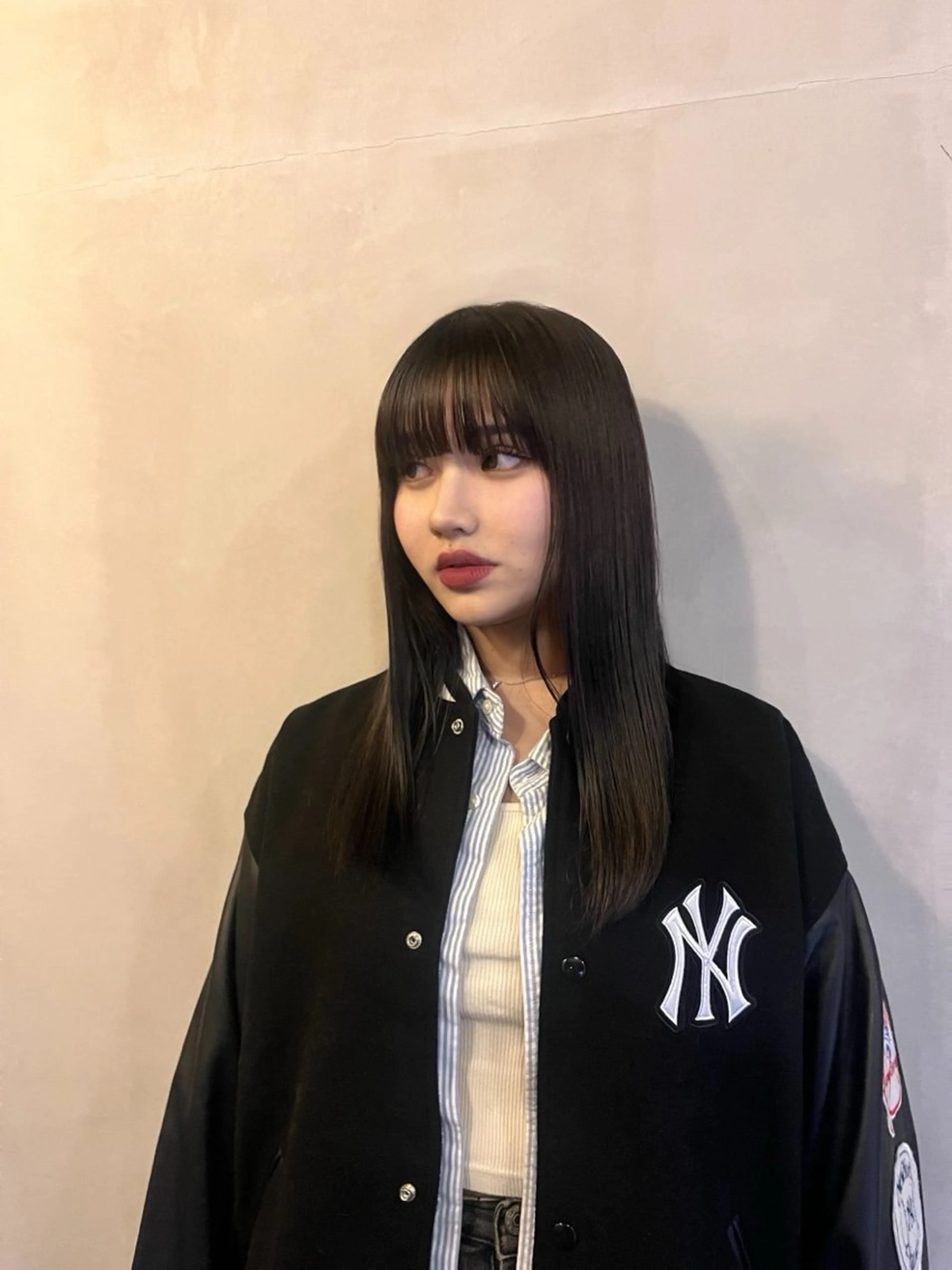 ミディアム カラー 透明感カラー 桑原 木乃華のヘアスタイル