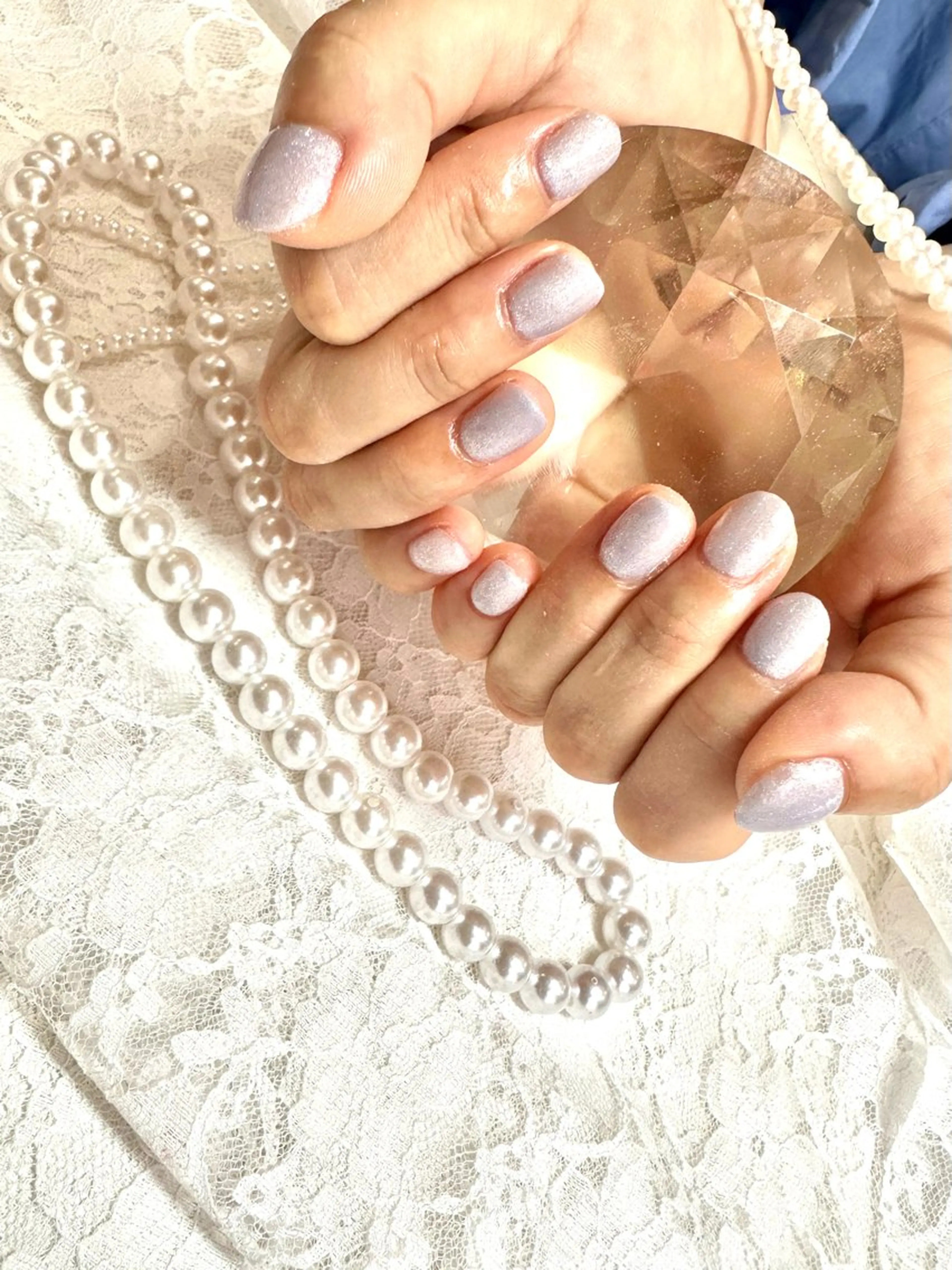 ネイル ラメ(グリッター) ワンカラーネイル SATORI .のネイルデザイン