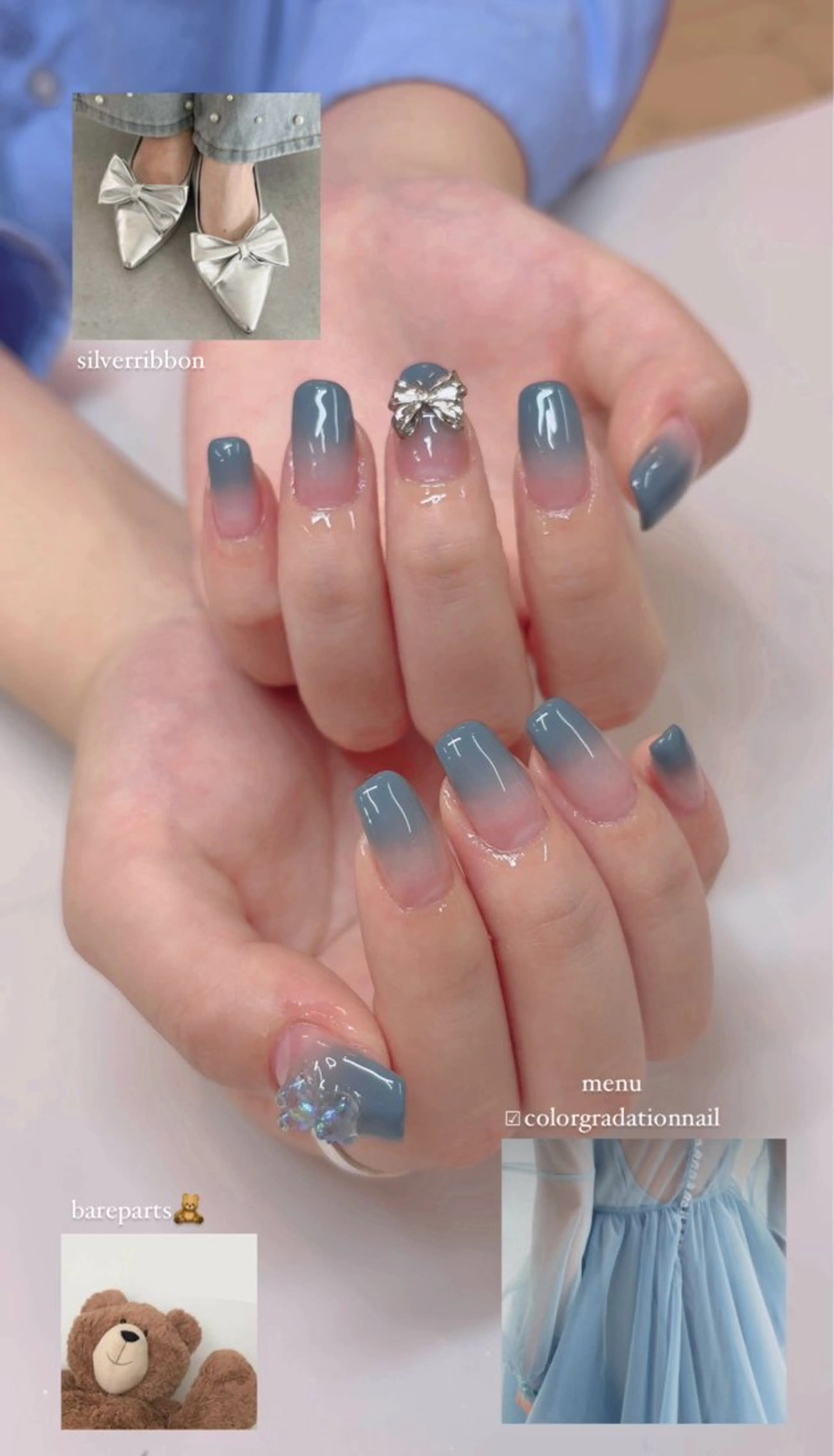 ネイル 長さ出し フットネイル ジェルネイル マグネットネイル 持ち込み chipie_ momiのネイルデザイン