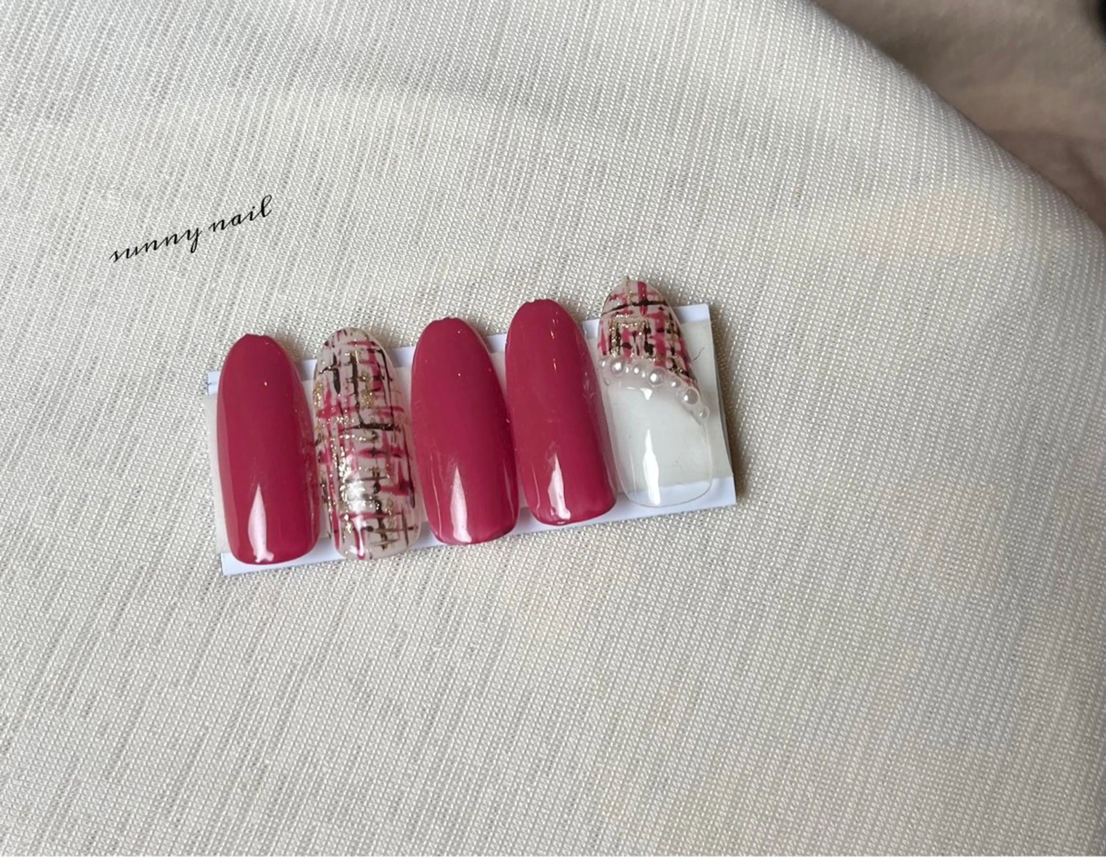 ネイル ツイードネイル sunny nailのネイルデザイン