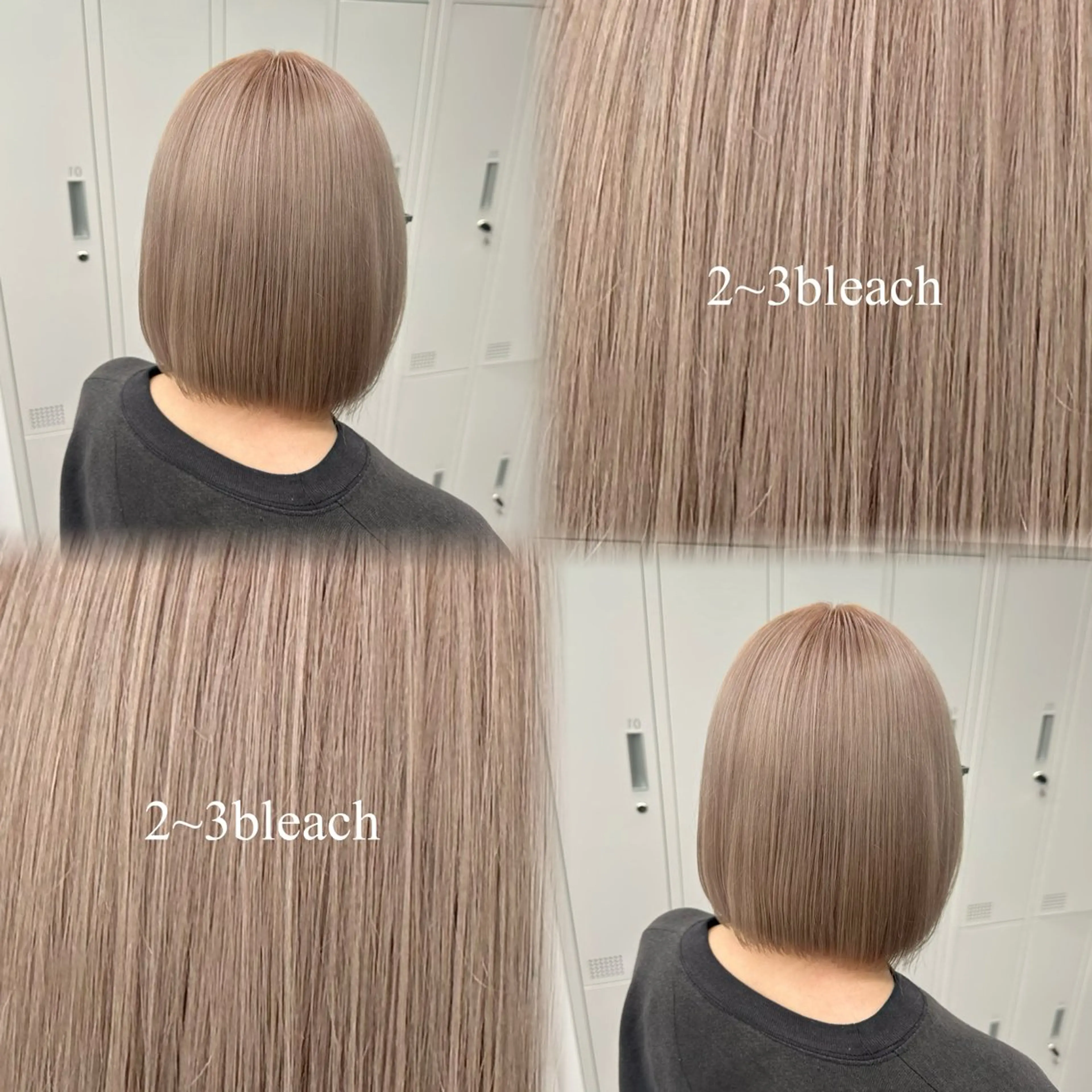 ショート カラー ベージュカラー ハイトーンカラー ハイトーンベージュ ヘアカラー トリートメント 🎀ハイトーン🎀 ケアブリーチmikuのヘアスタイル