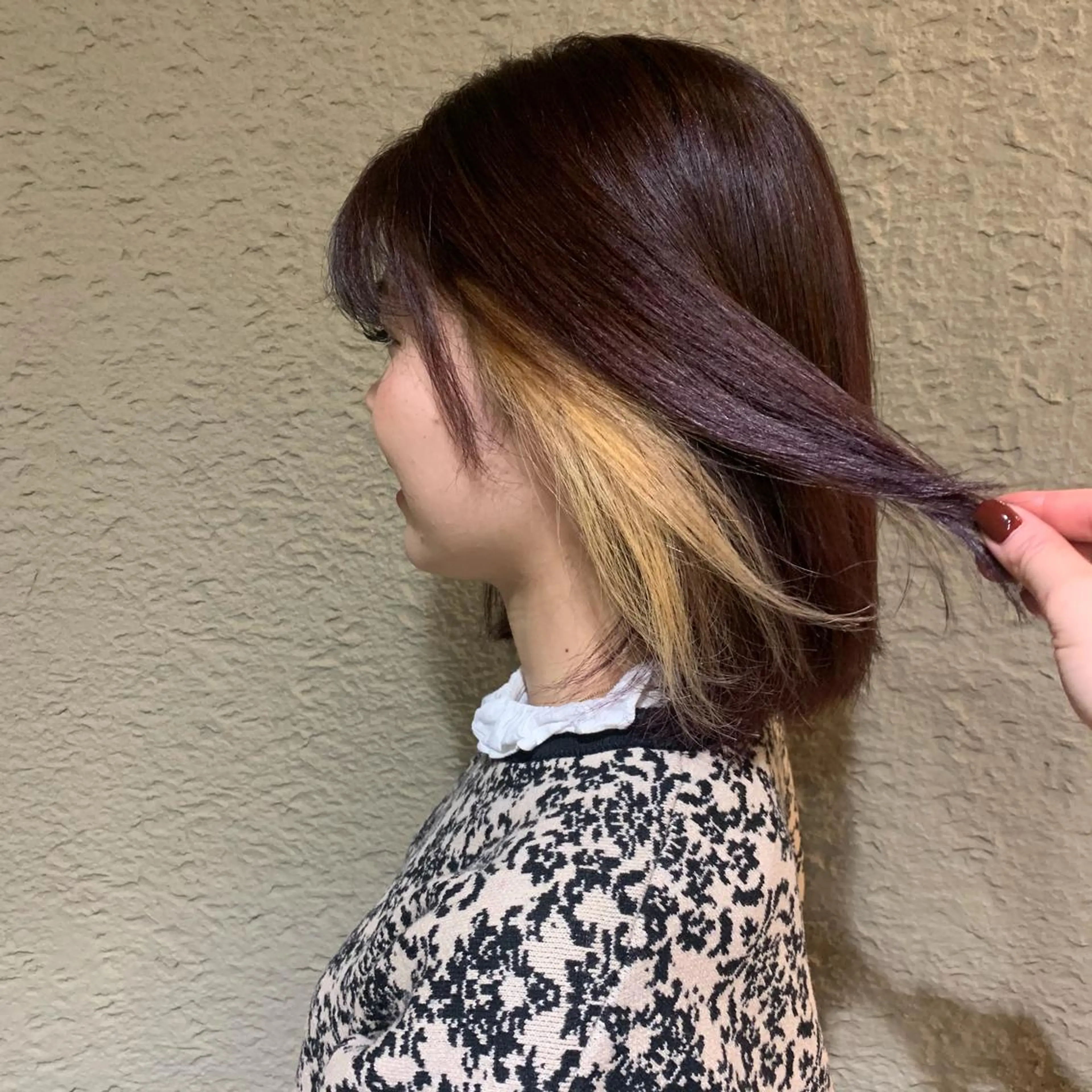 ミディアム 神谷 亜結美のヘアスタイル