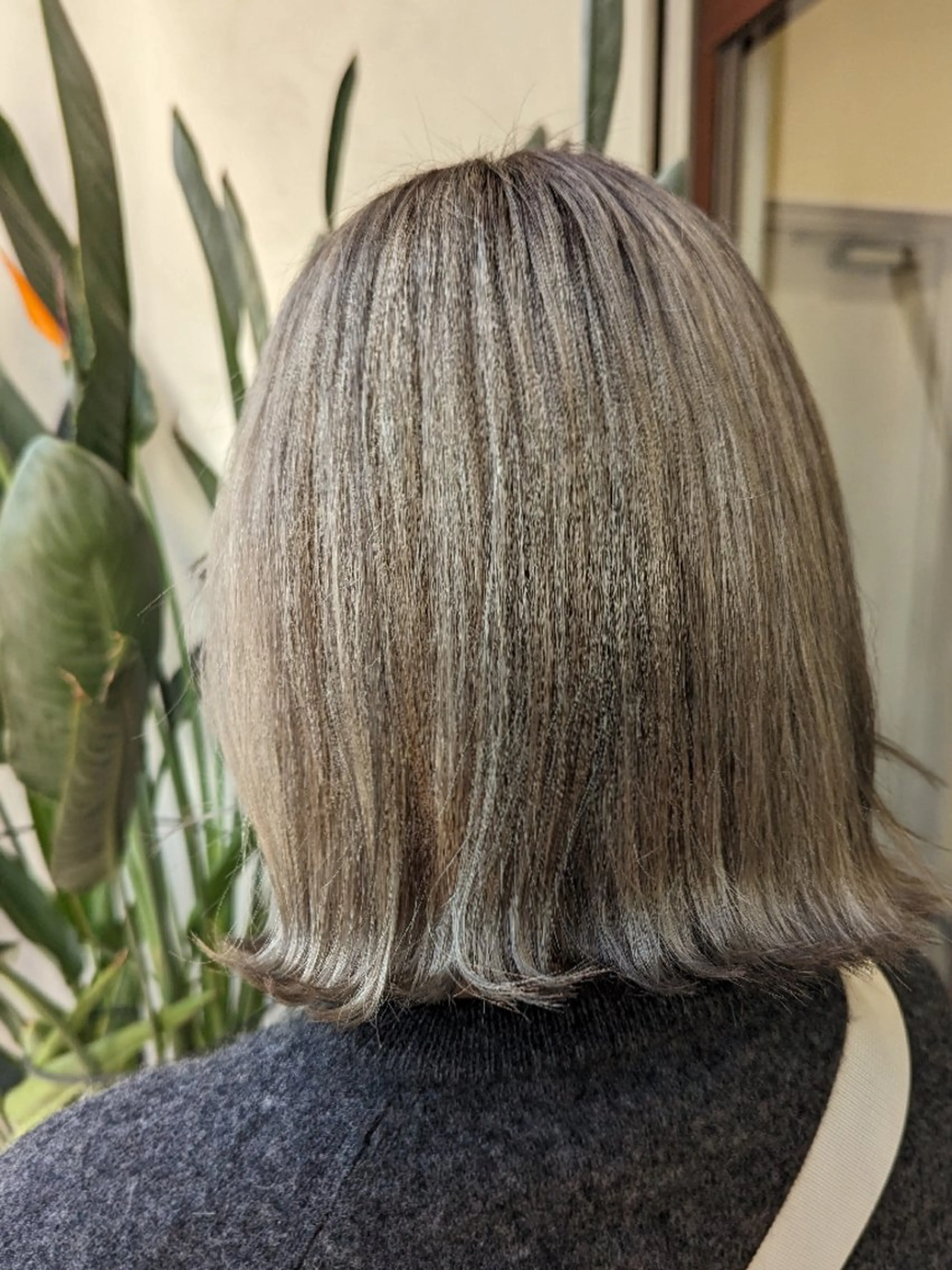 ミディアム 髪質改善&白髪ぼかし カラー♡店長みやけ♡のヘアスタイル