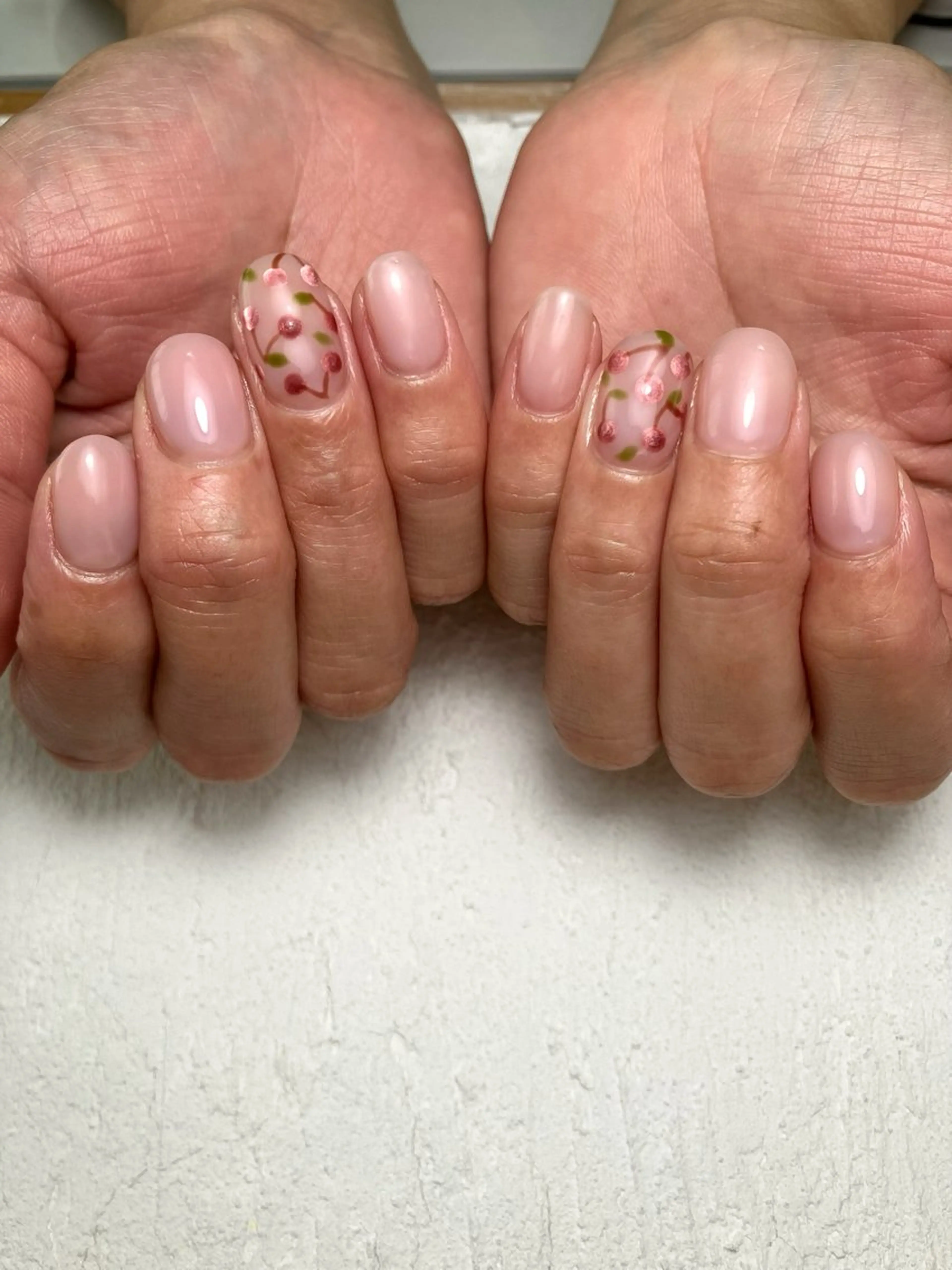 ネイル アートネイル ワンカラーネイル 自宅サロンBloom 橋本のネイルデザイン