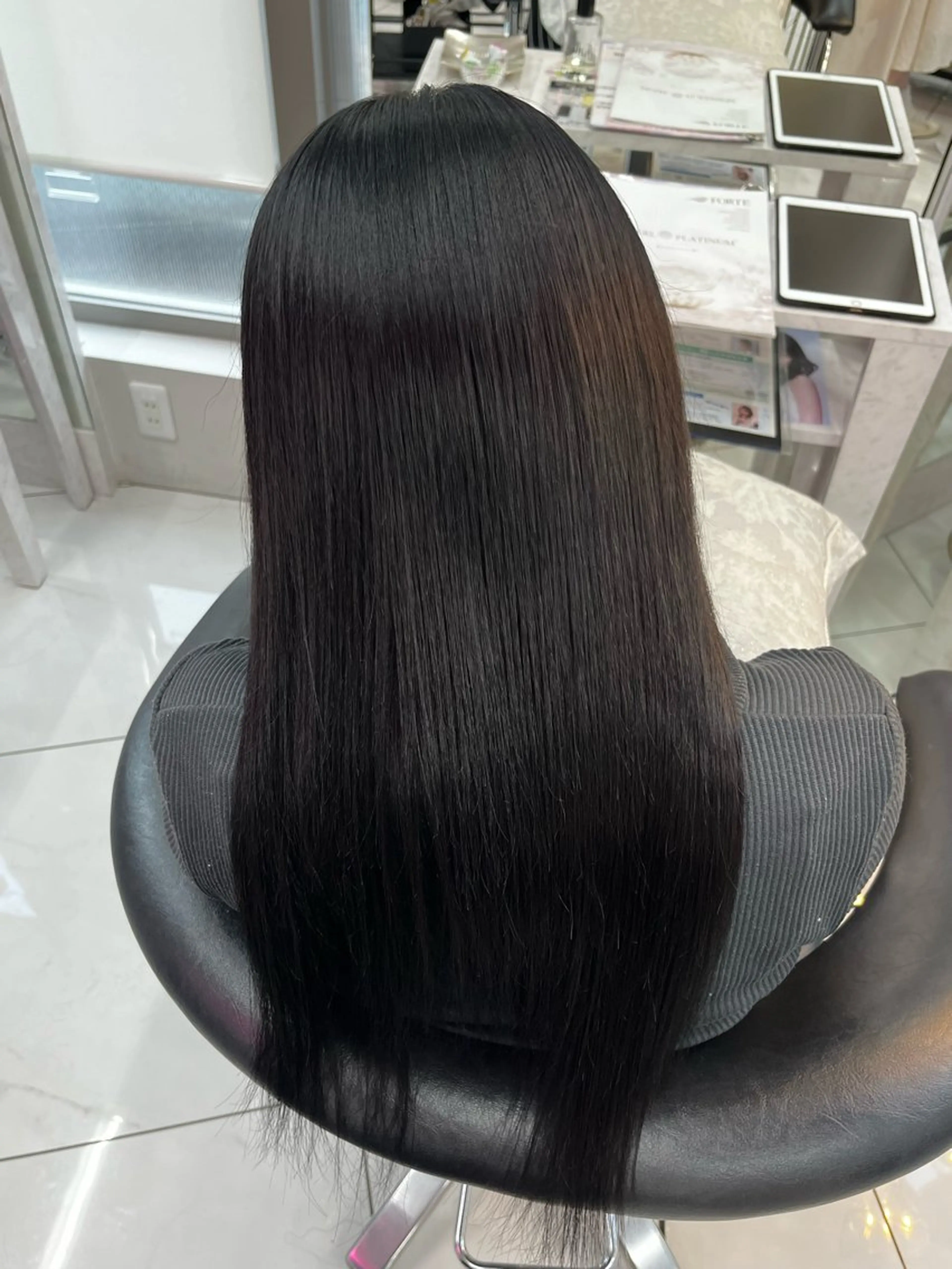 セミロング Rin/寒色系カラー 🦋/うる艶ヘア🫧のヘアスタイル