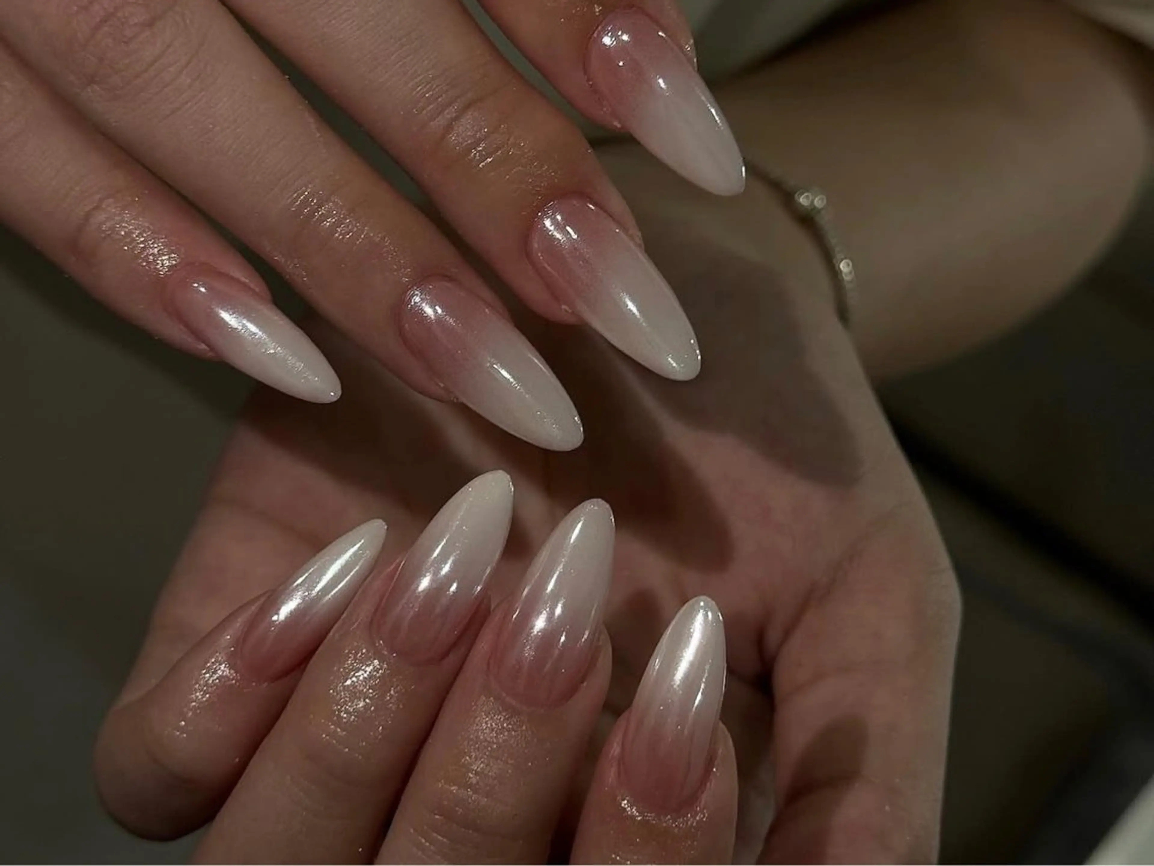 ネイル アートネイル 長さ出し ガーリー 韓国ネイル 持ち込み Rin Nail 新大久保店のネイルデザイン