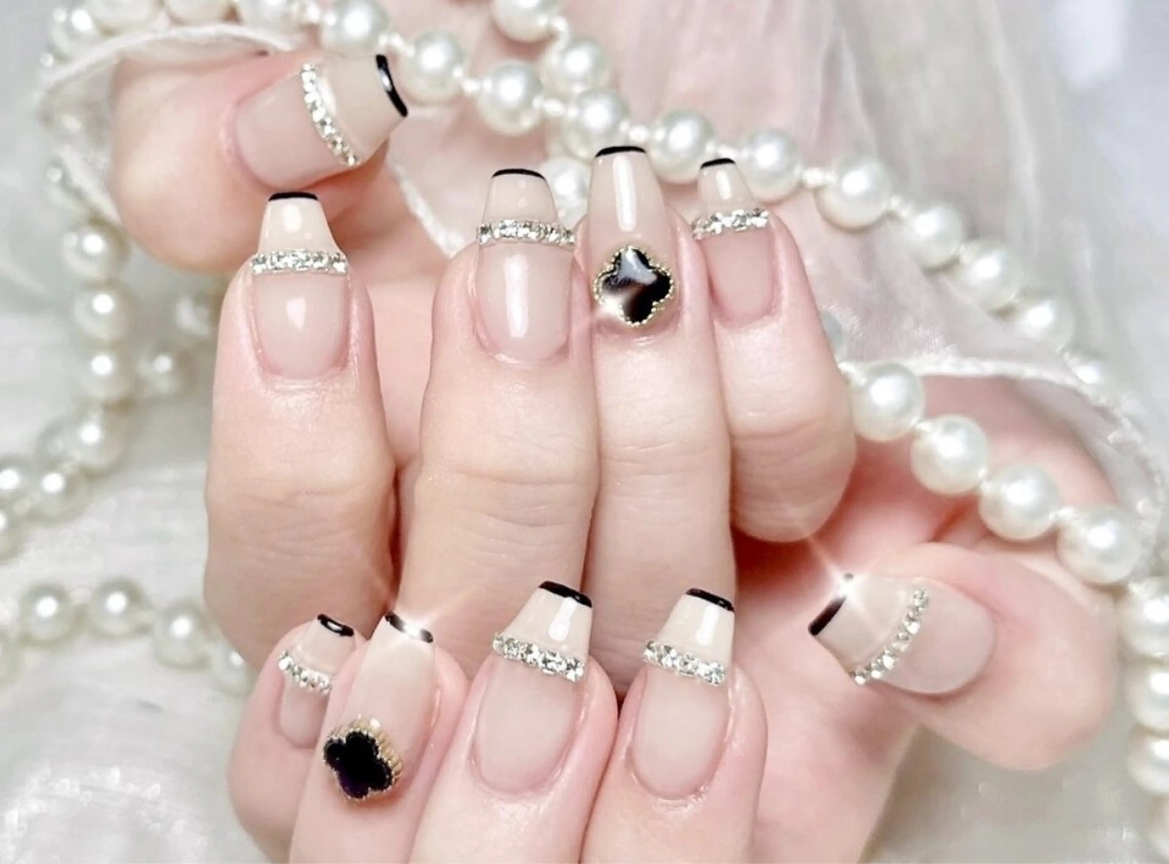 ネイル ハンドネイル ハンドケア ロングネイル長さ出し 専門Spade Qのネイルデザイン