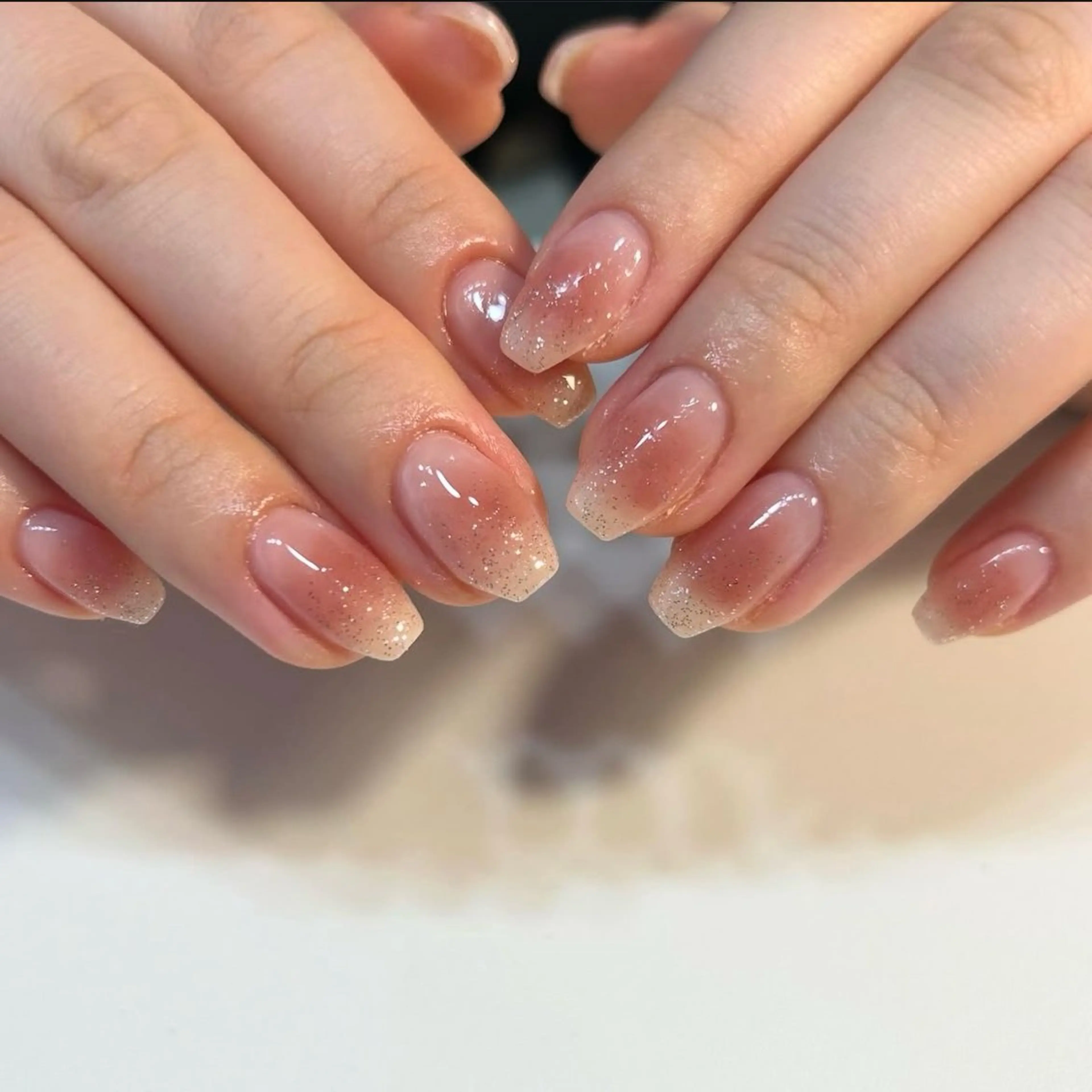 ネイル チークネイル tenoteno nail/yuuriのネイルデザイン