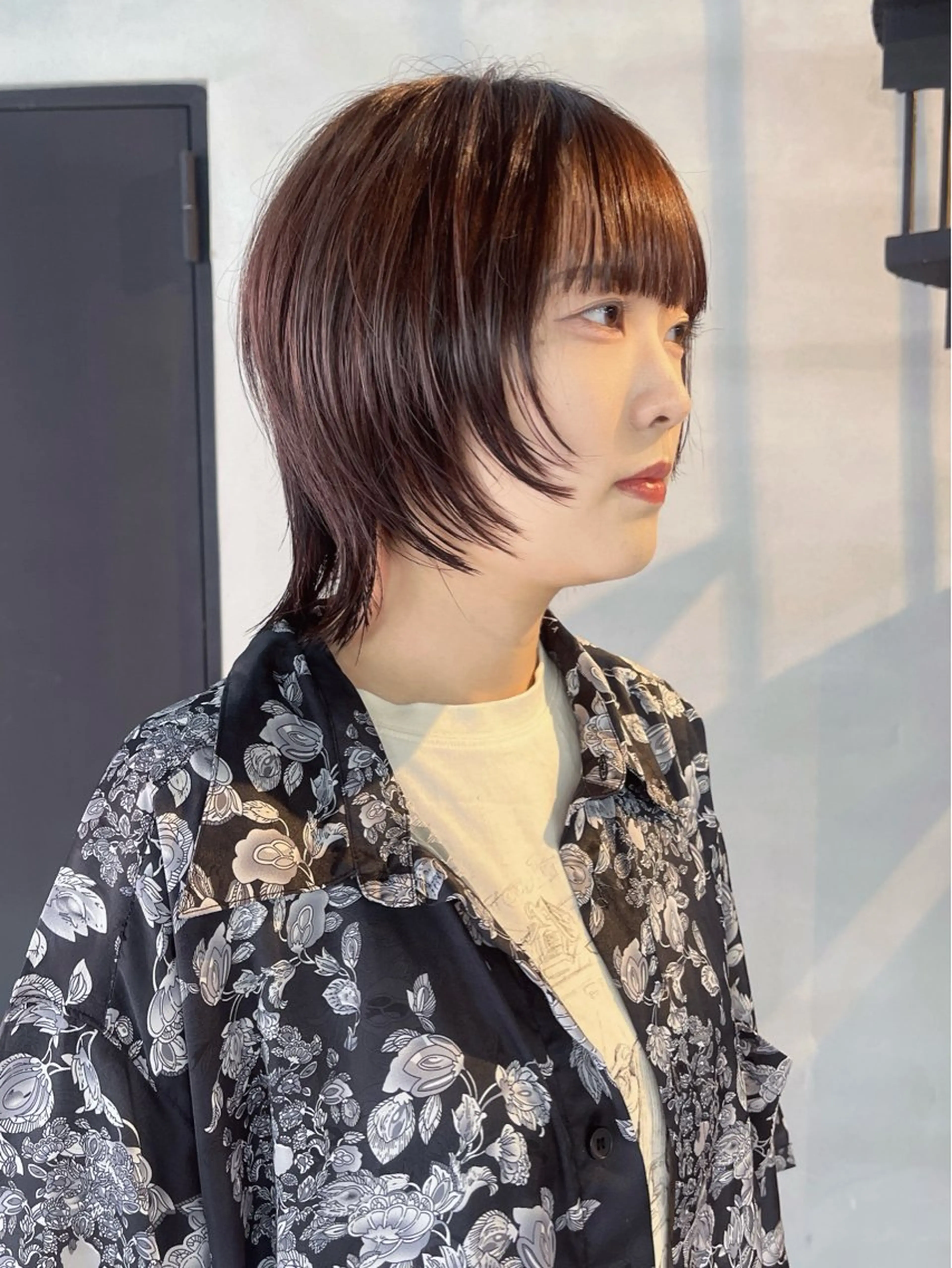 ショート ボブ レイヤーカット ウルフカット ウルフレイヤー カット ヘアカラー トリートメント 柏 ウルフ/レイヤー 田中佐和🐺のヘアスタイル