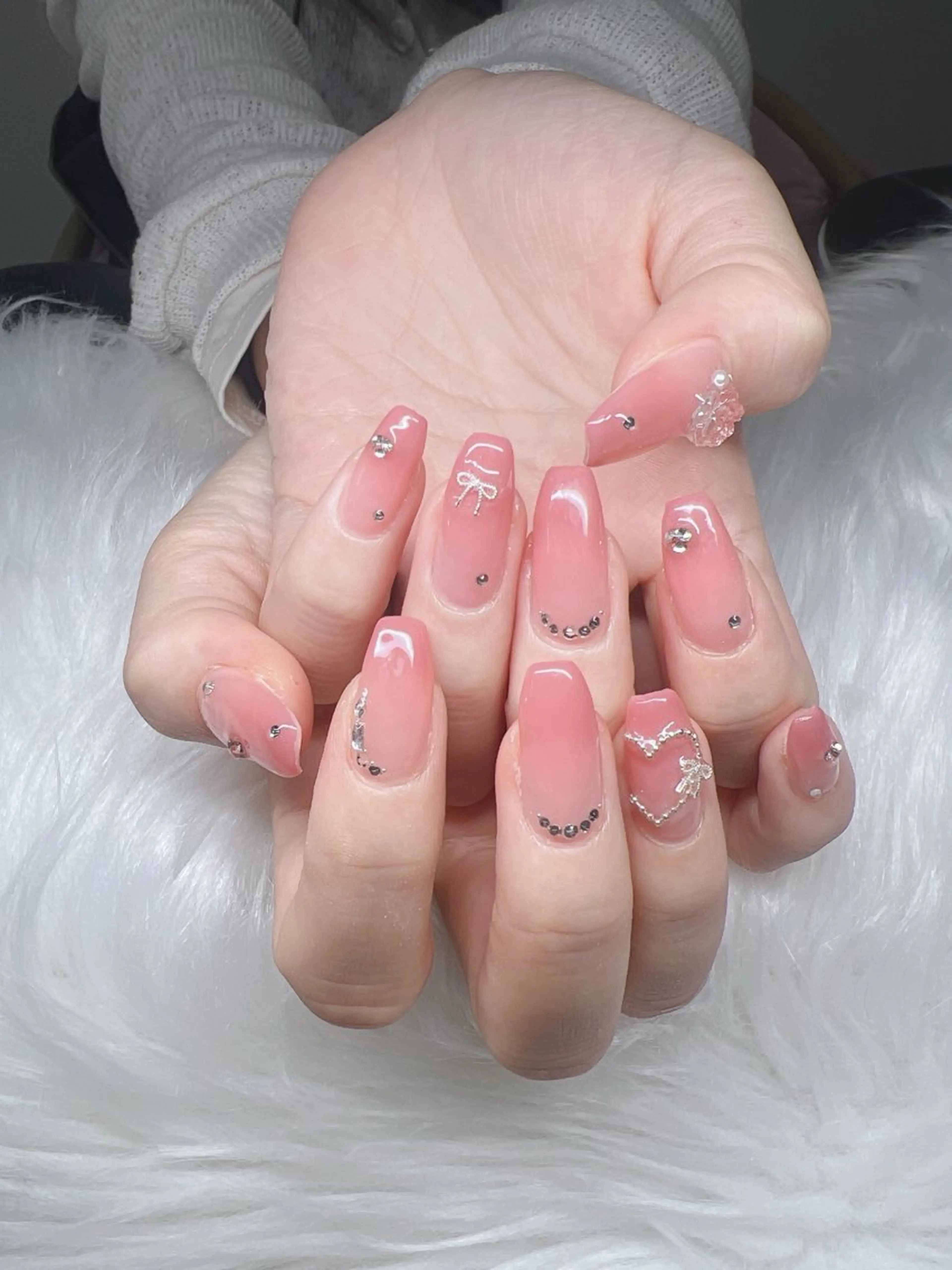 ネイル ハンドネイル Lee Nails チップ長さだし専門店のネイルデザイン