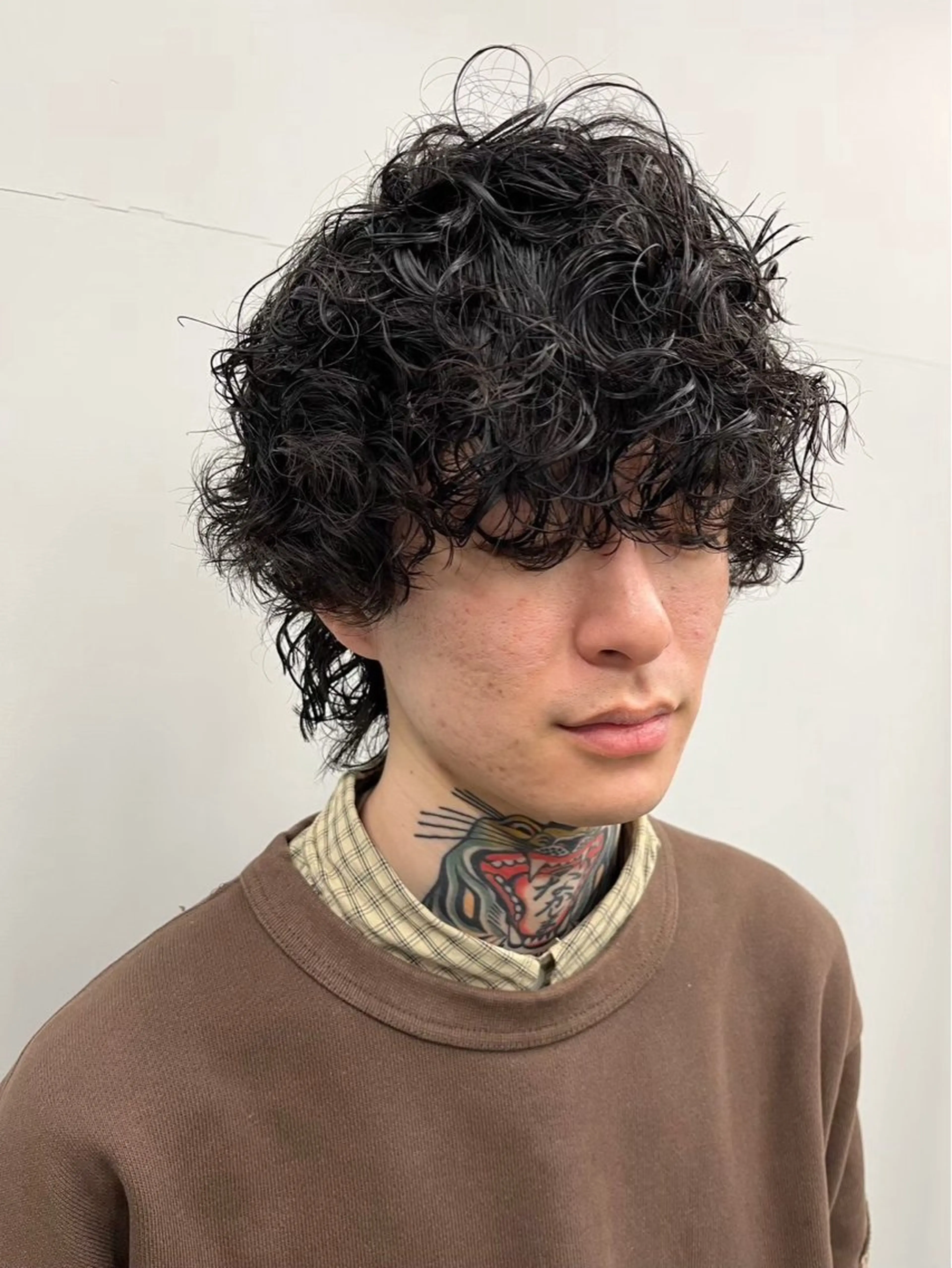 パーマ メンズ カット パーマ メンズ特化/韓国風 ニュアンス/ときなのヘアスタイル