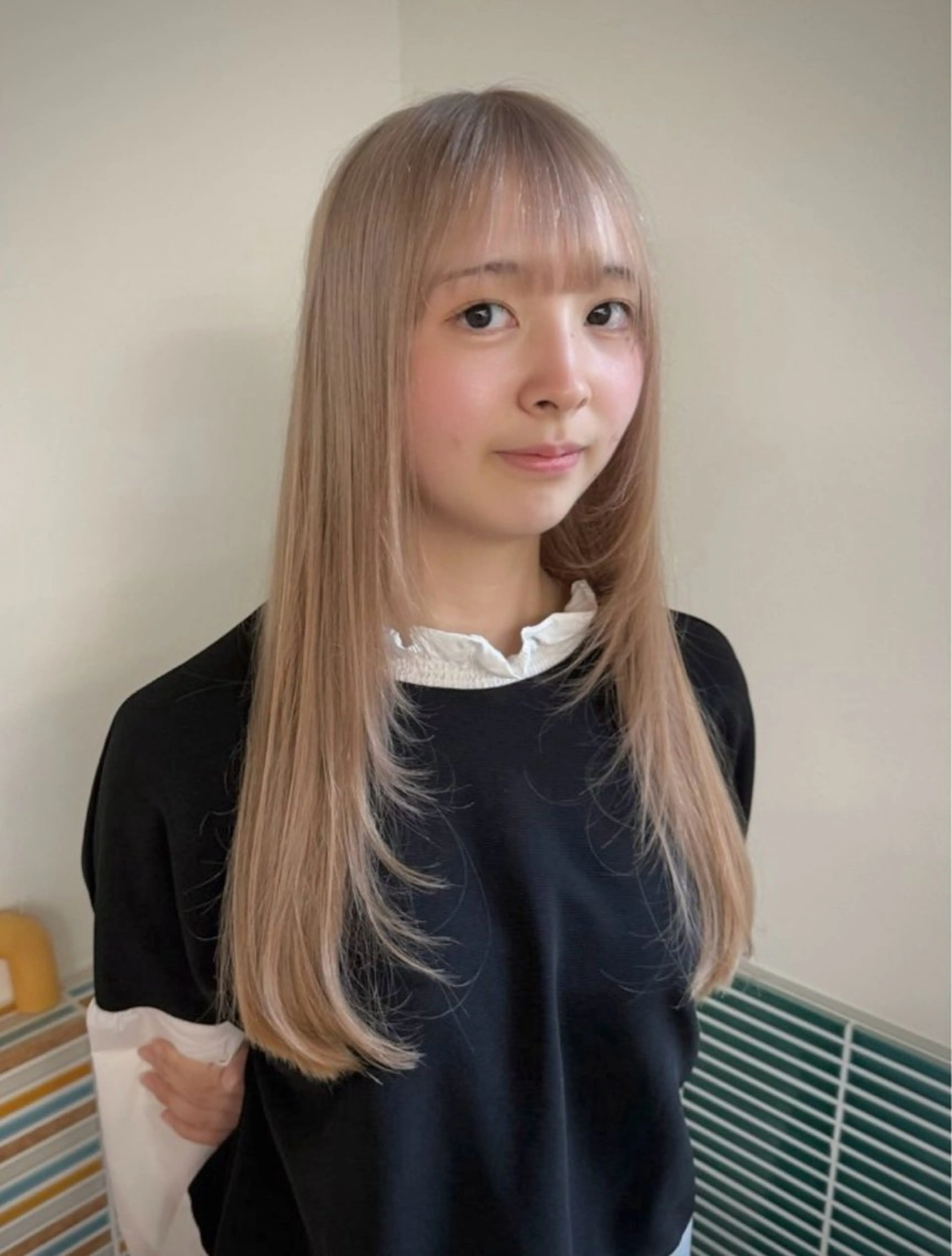 ロング カラー カラー特化/ブリーチ 梅田中崎町/あかりのヘアスタイル