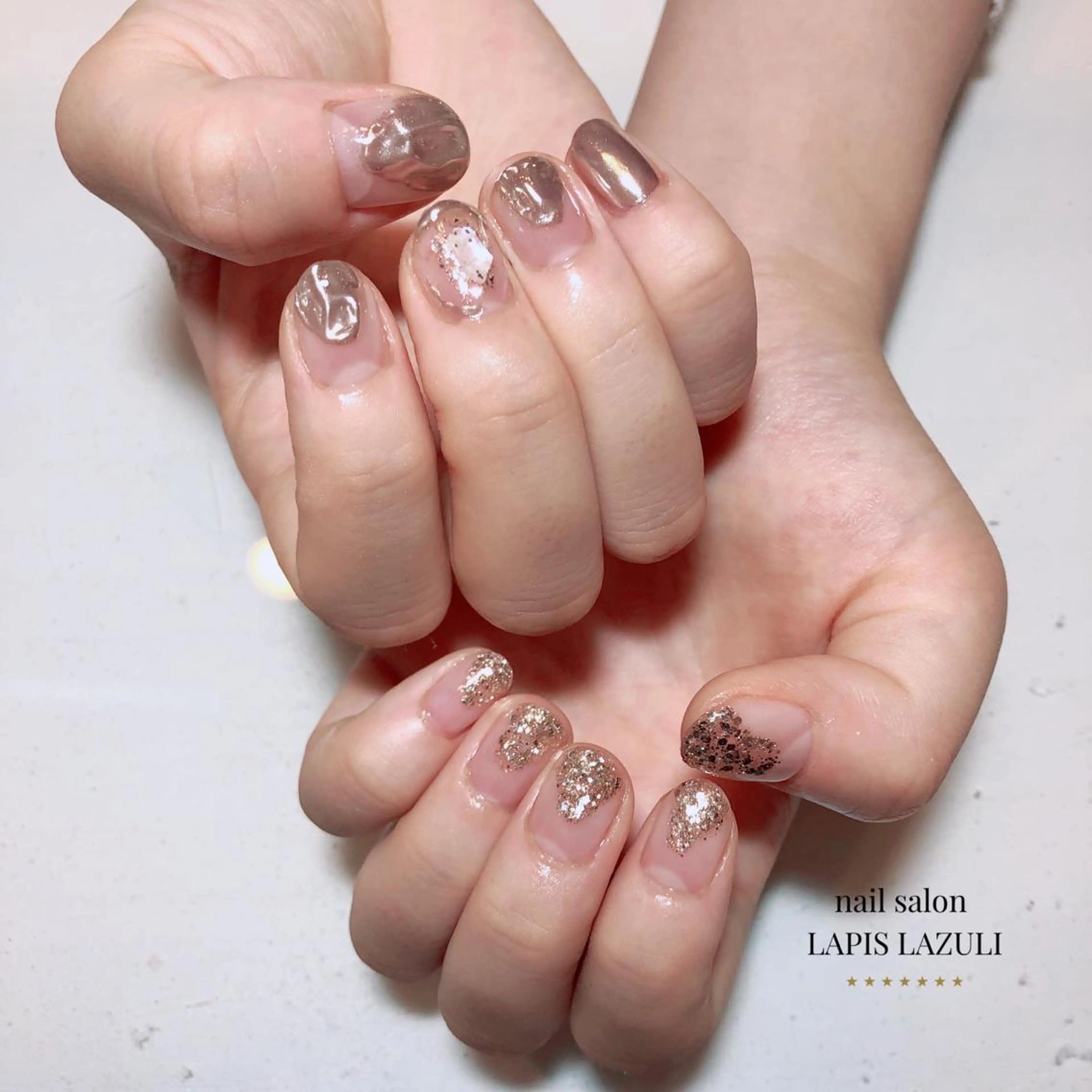 ネイル ジェルネイル マットネイル ミラーネイル ニュアンスネイル オフィスネイル ハンドネイル nail salon ラピスラズリのネイルデザイン