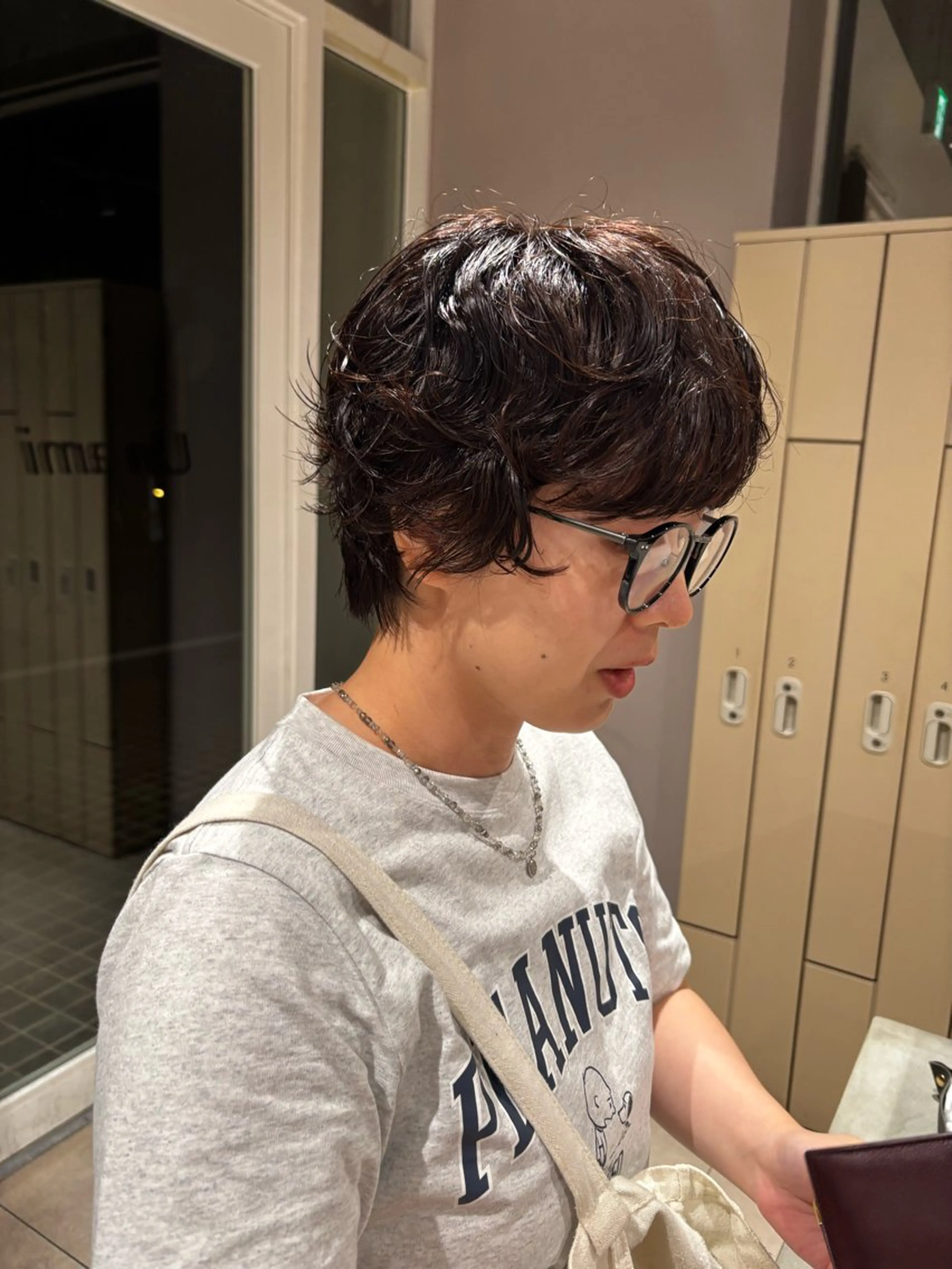 ショート パーマ カット パーマ Un ami  omotesando所属・渡邊 百咲のヘアスタイル