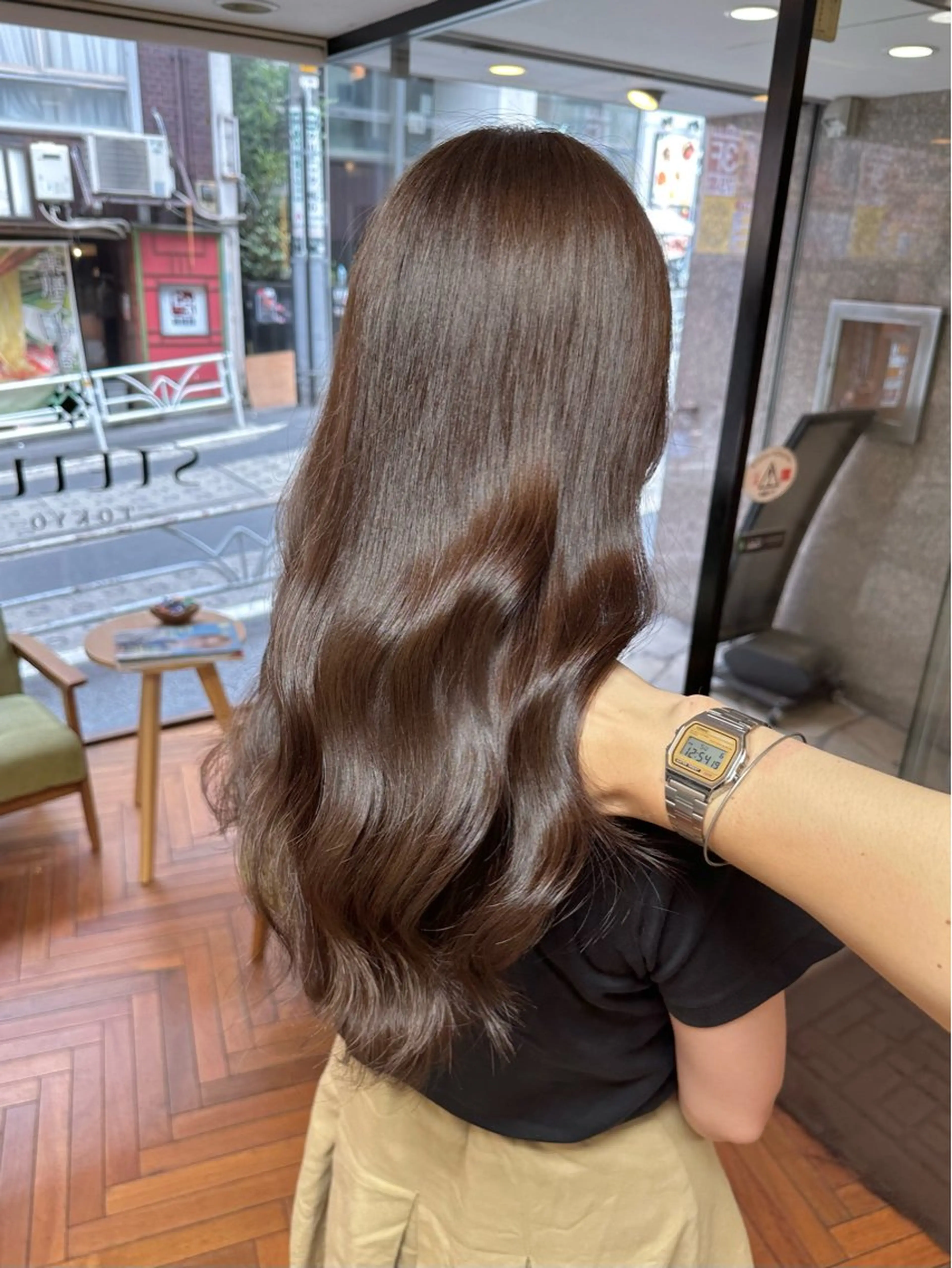 セミロング カラー ベージュカラー ブリーチ ブリーチなしカラー ヘアカラー トリートメント 矢野 晃平のヘアスタイル