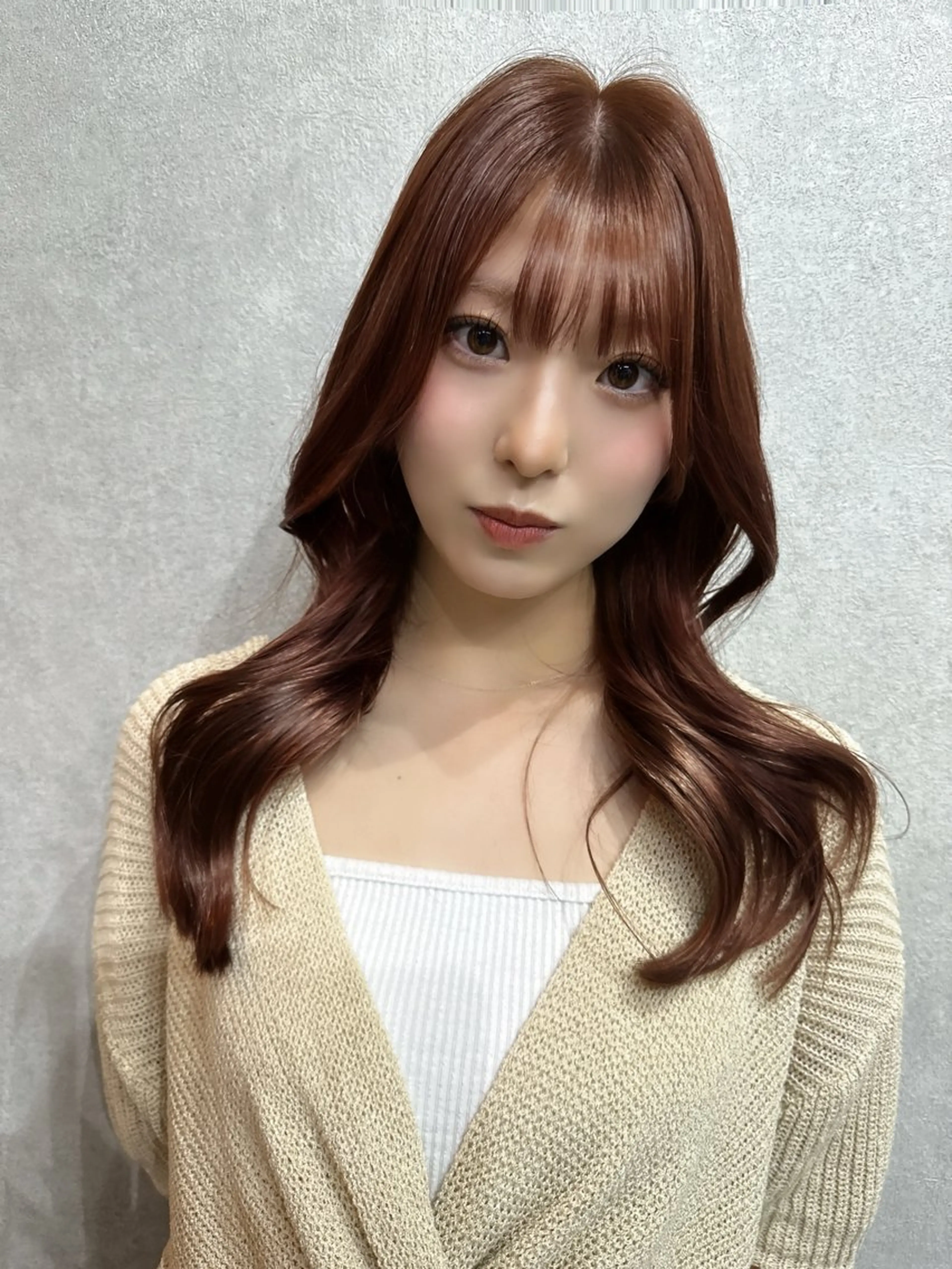 ロング カラー ベージュカラー レイヤーカット AIRI layer cut hairのヘアスタイル