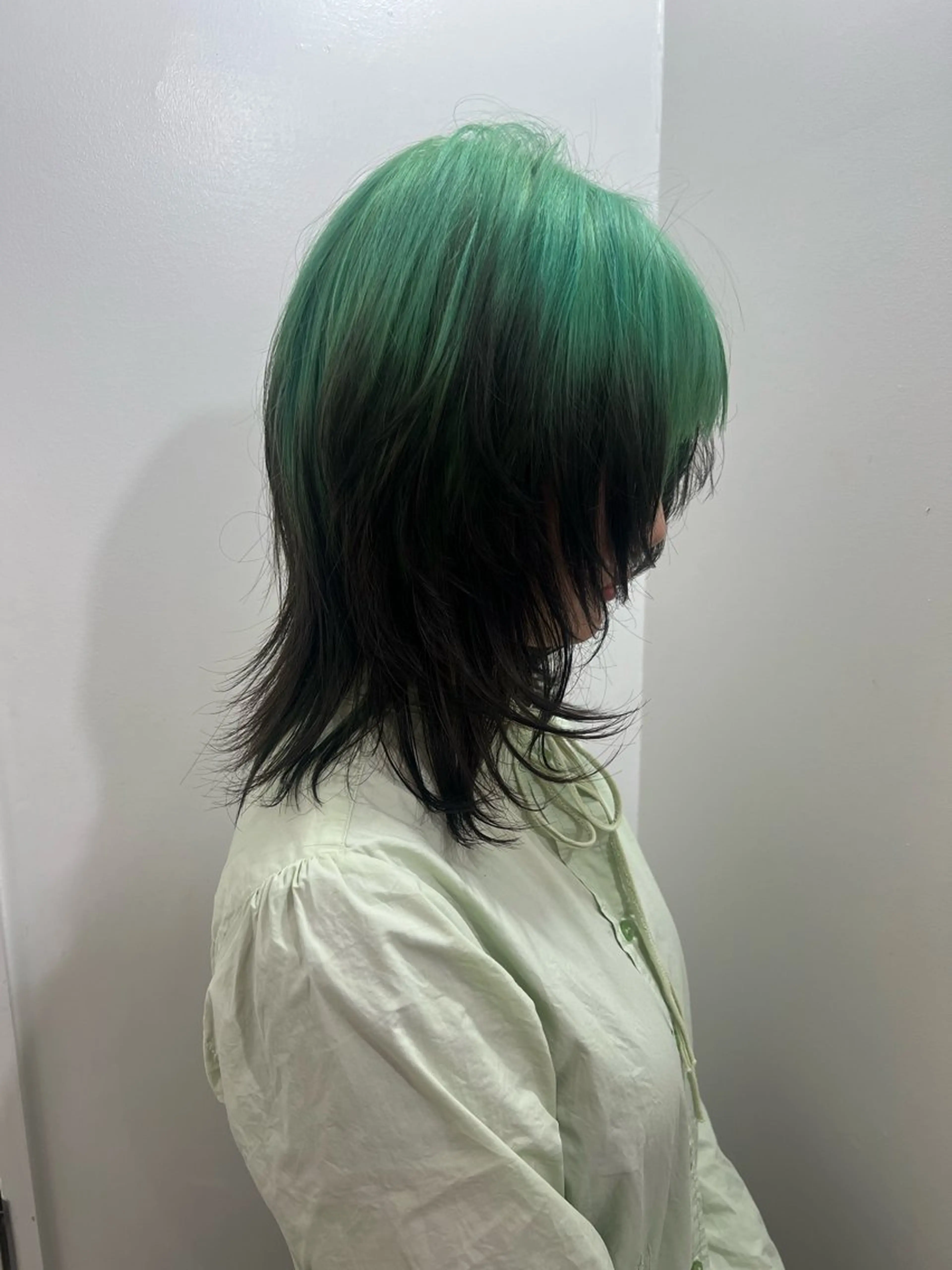 ミディアム ヘアカラー トリートメント 💥ウルフカット デザインあんな💥のヘアスタイル