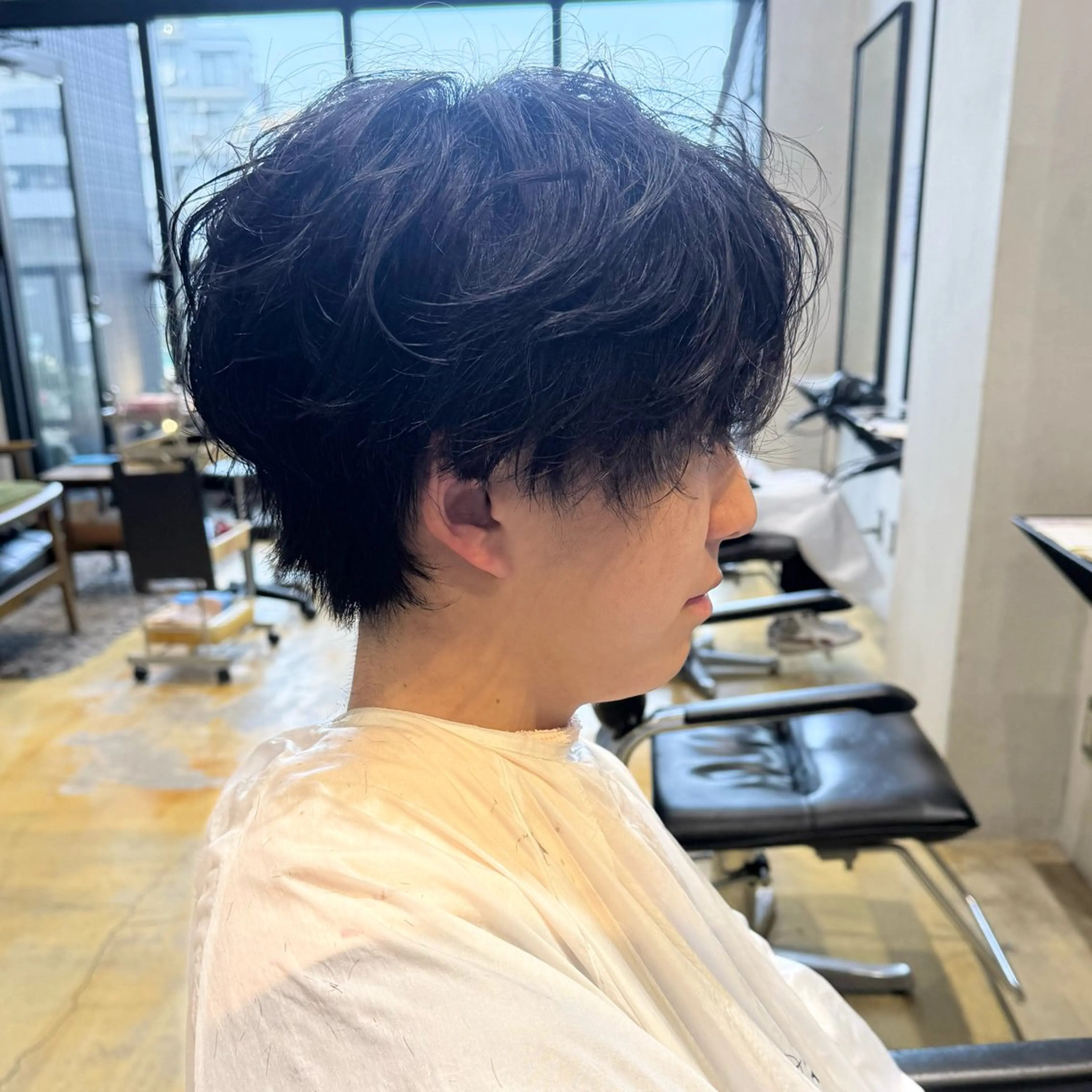 パーマ メンズ メンズパーマ ニュアンスパーマ カット パーマ メンズパーマ/フェ ザーパーマ/古川晴輝のヘアスタイル