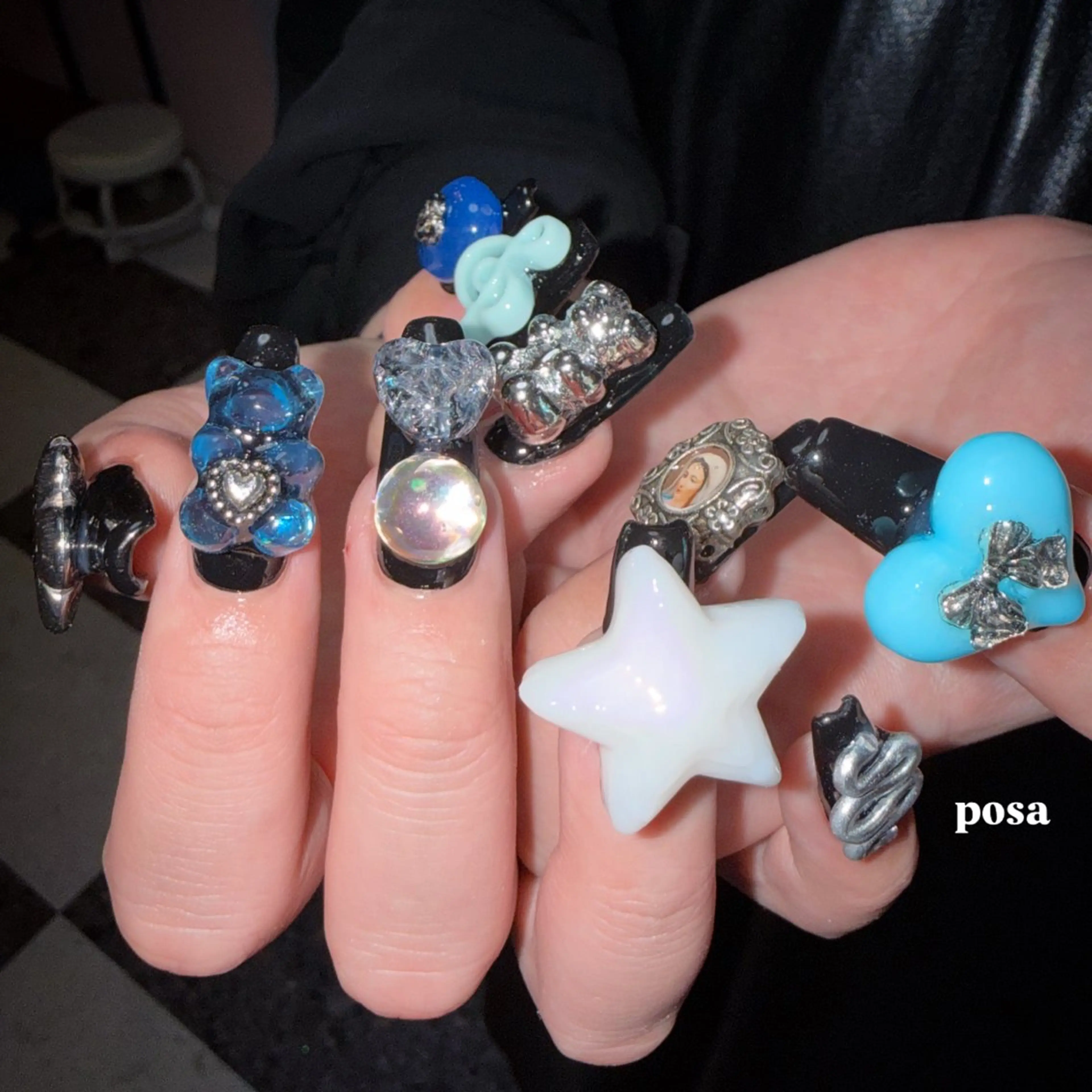 ネイル シンプルネイル ハンドネイル posa nail モエミのネイルデザイン