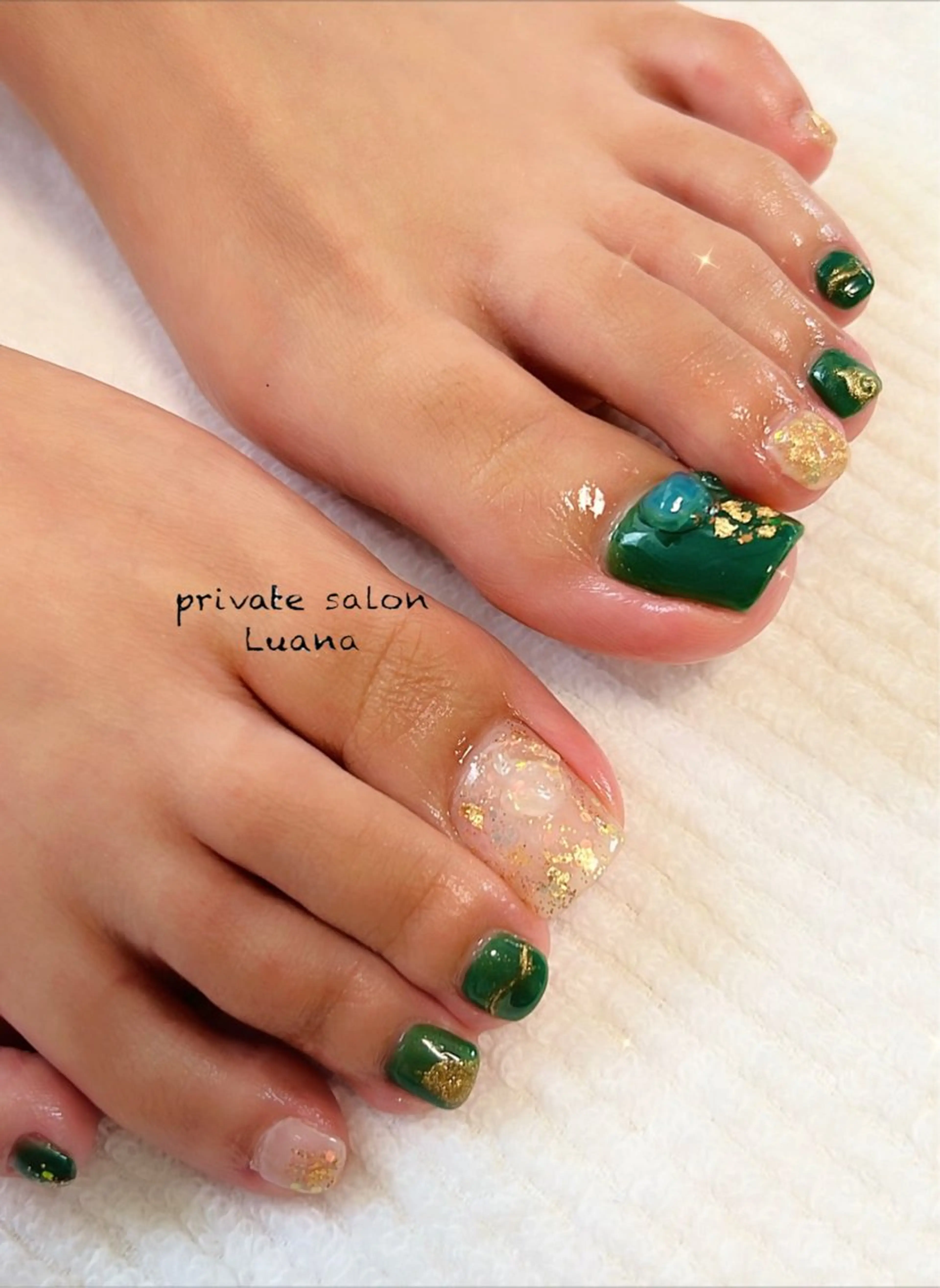 ネイル フットネイル 自宅ネイルサロン ルアナのネイルデザイン