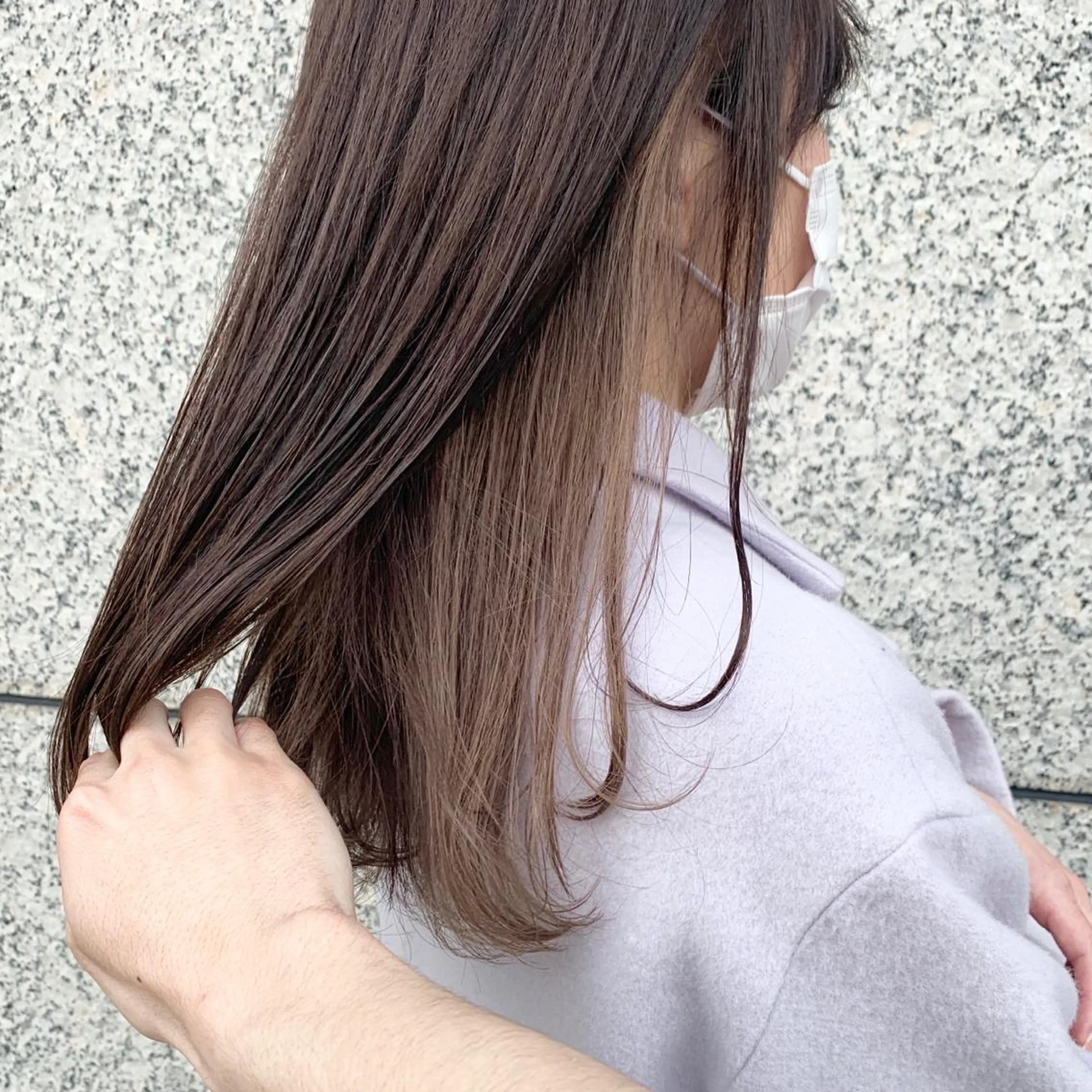 カラー インナーカラー 窪田 椋介のヘアスタイル