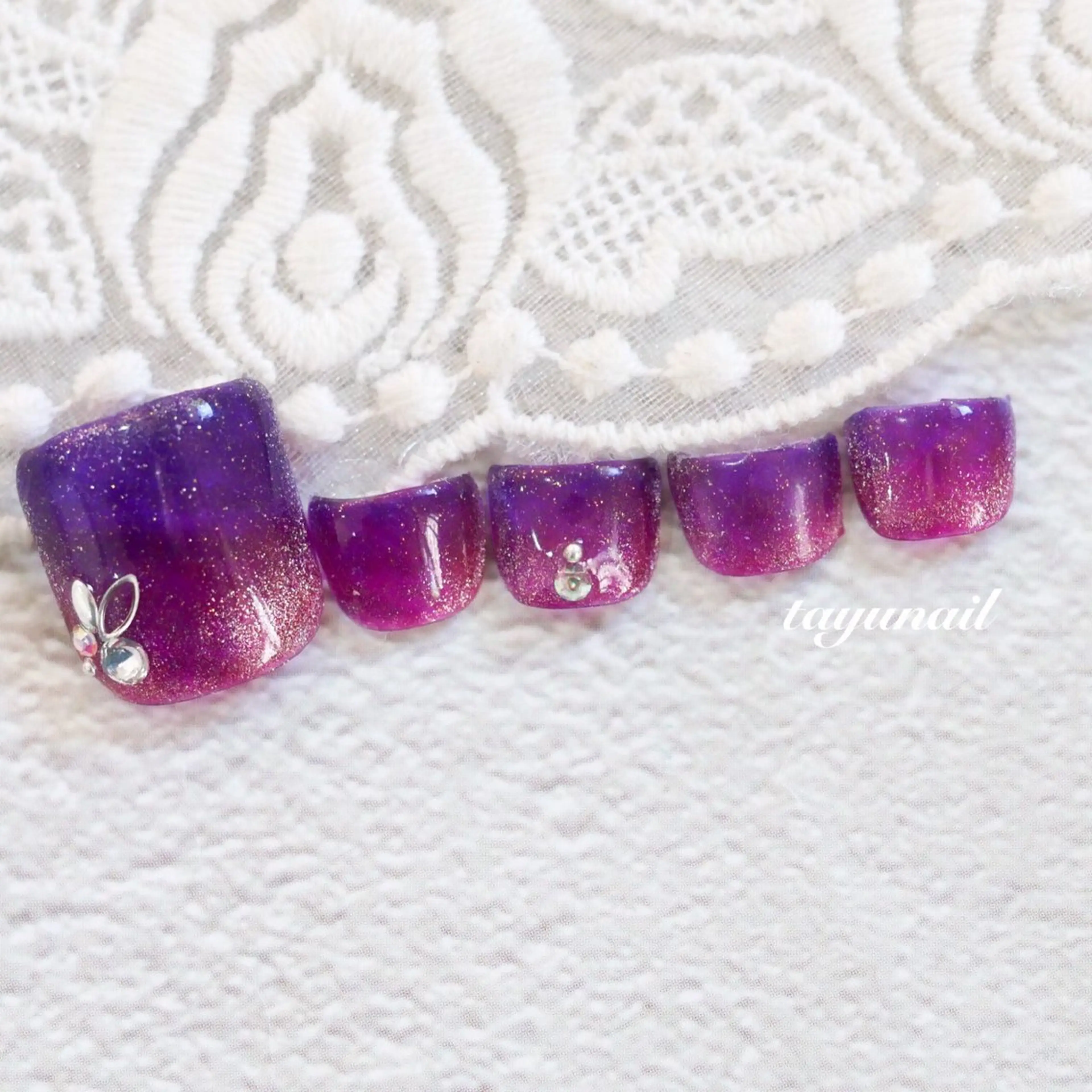 ネイル フットネイル ジェルネイル パラジェル ネイルサロン 【たゆnail】のネイルデザイン