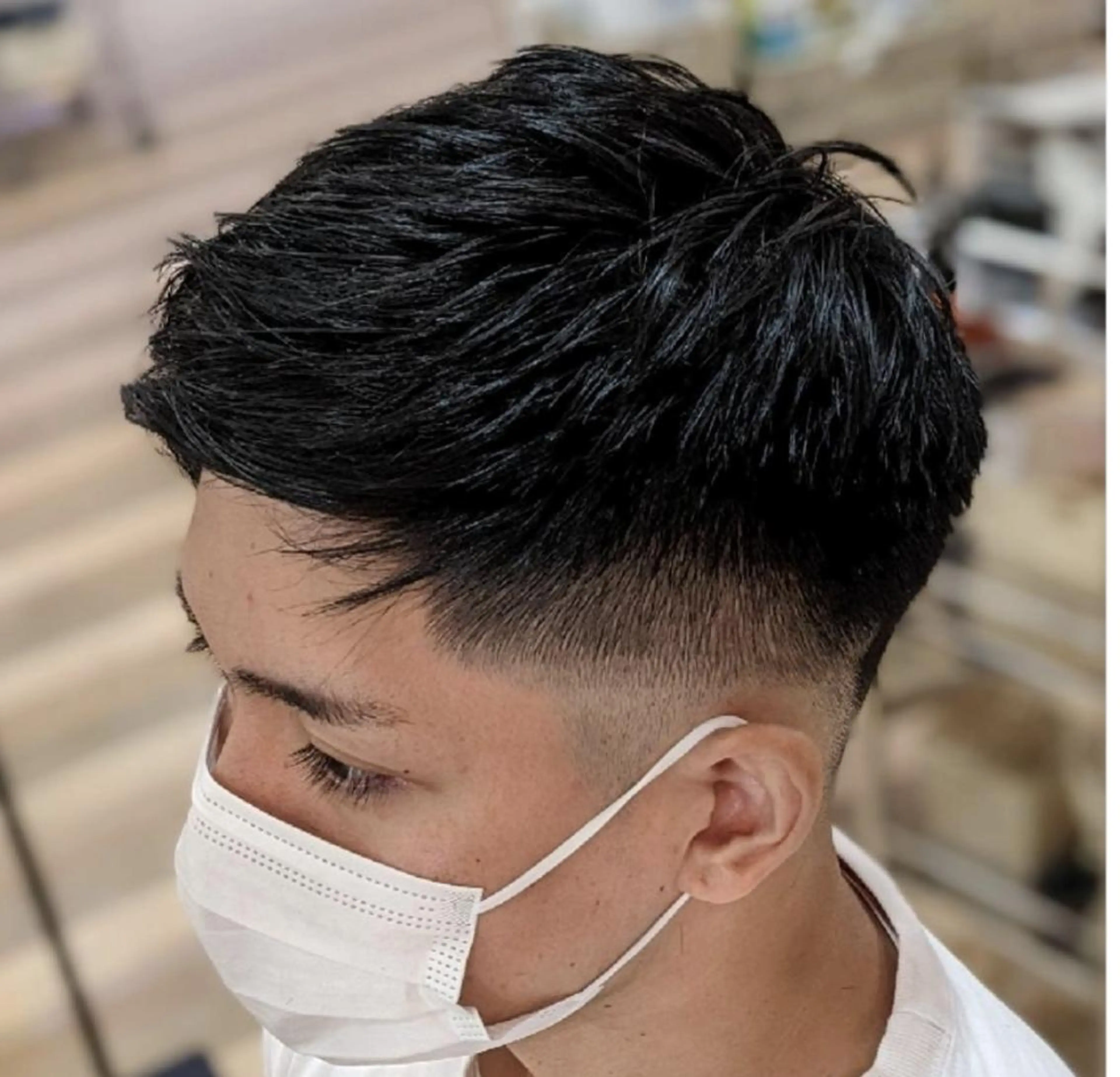 ショート メンズ フェードカット 刈り上げ ショートヘア こにし/蒲生四丁目 /美髪カラー/スパのヘアスタイル