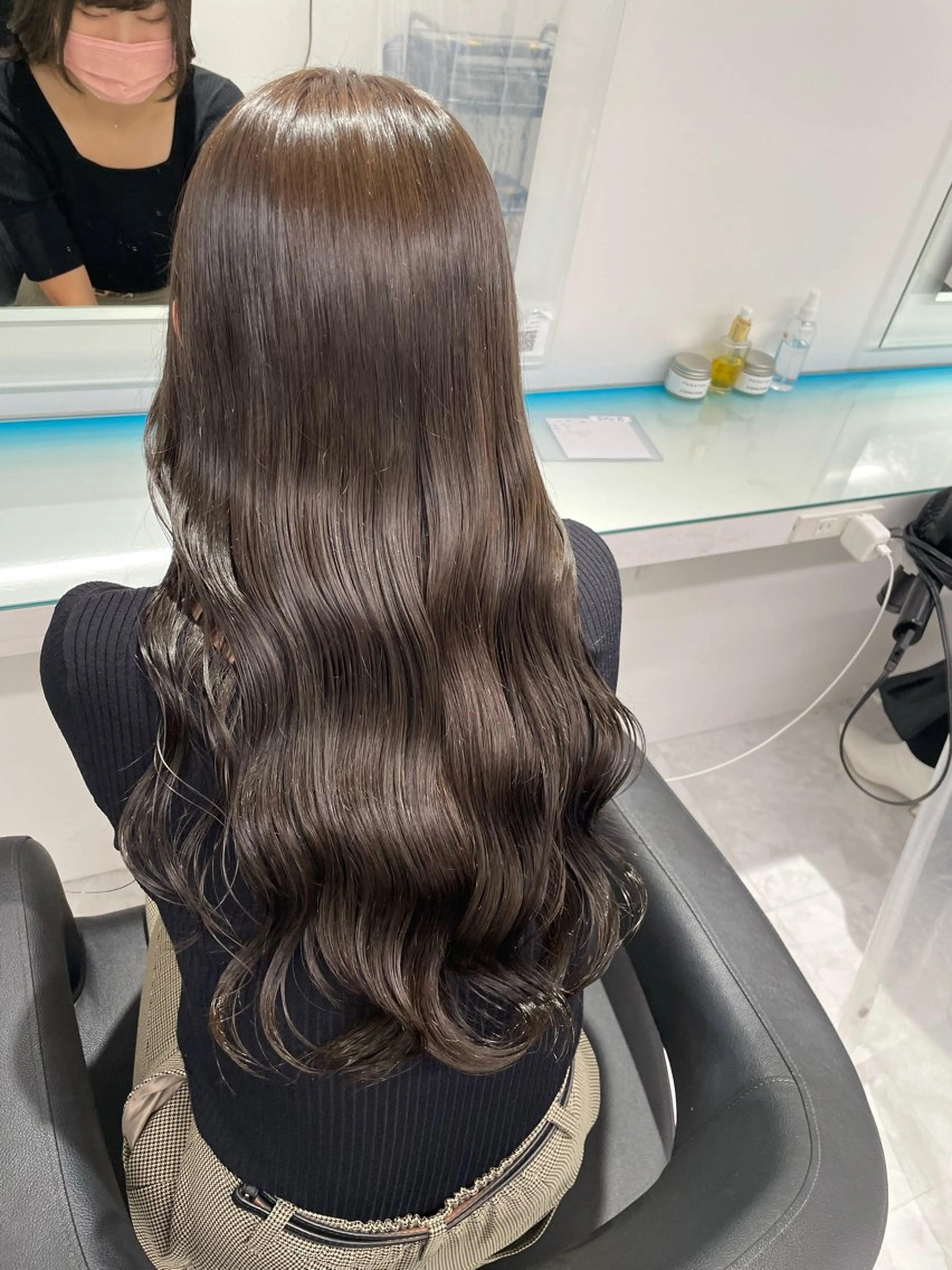 セミロング カラー ヘアアレンジ ヘアカラー トリートメント ヘアセット EMANON池袋3rd所属・ダブルカラー｜ なおき｜池袋美容師のヘアスタイル