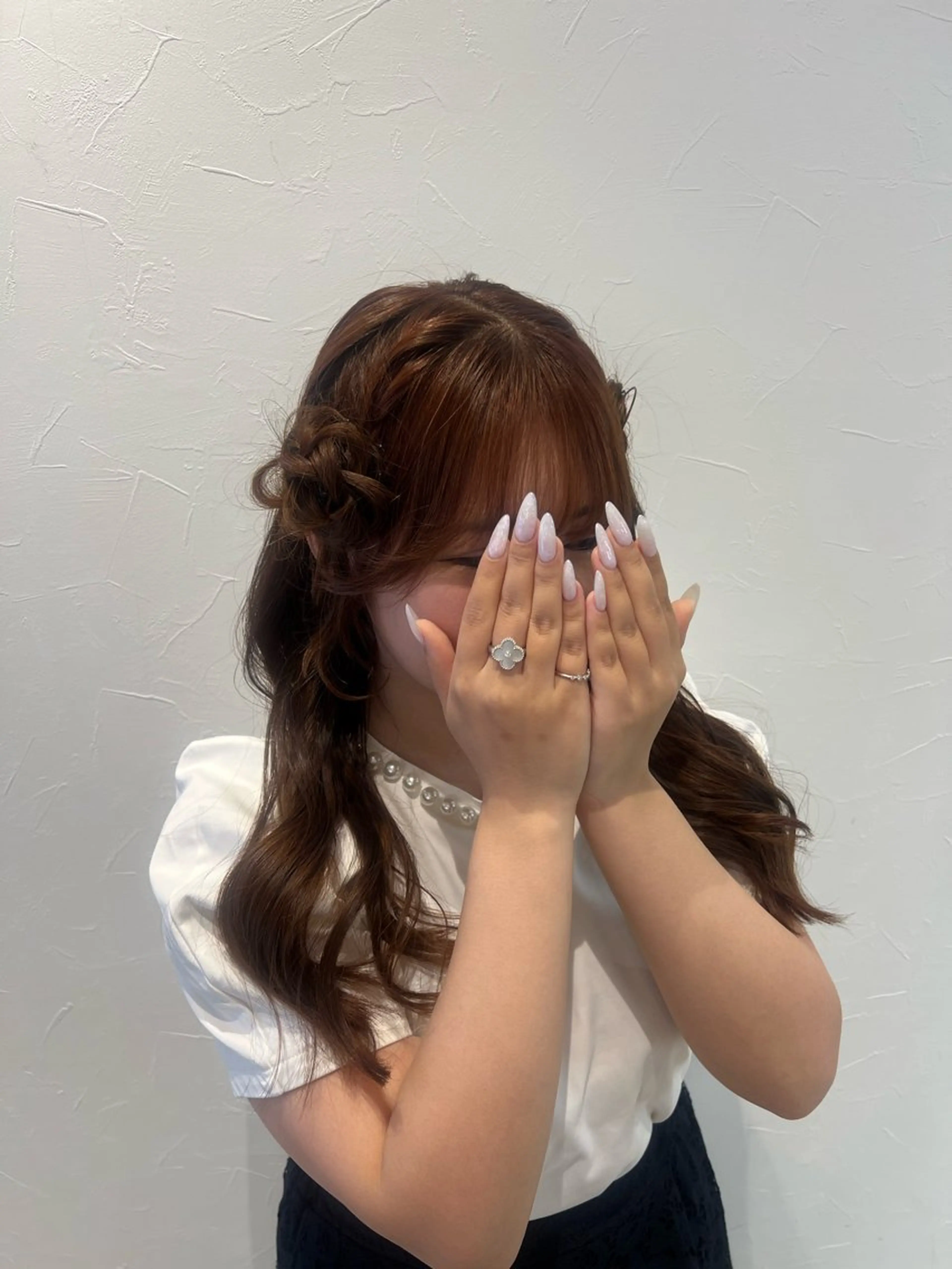 ロング ヘアアレンジ ふわモテ/艶カラー yuki♡♡のヘアスタイル
