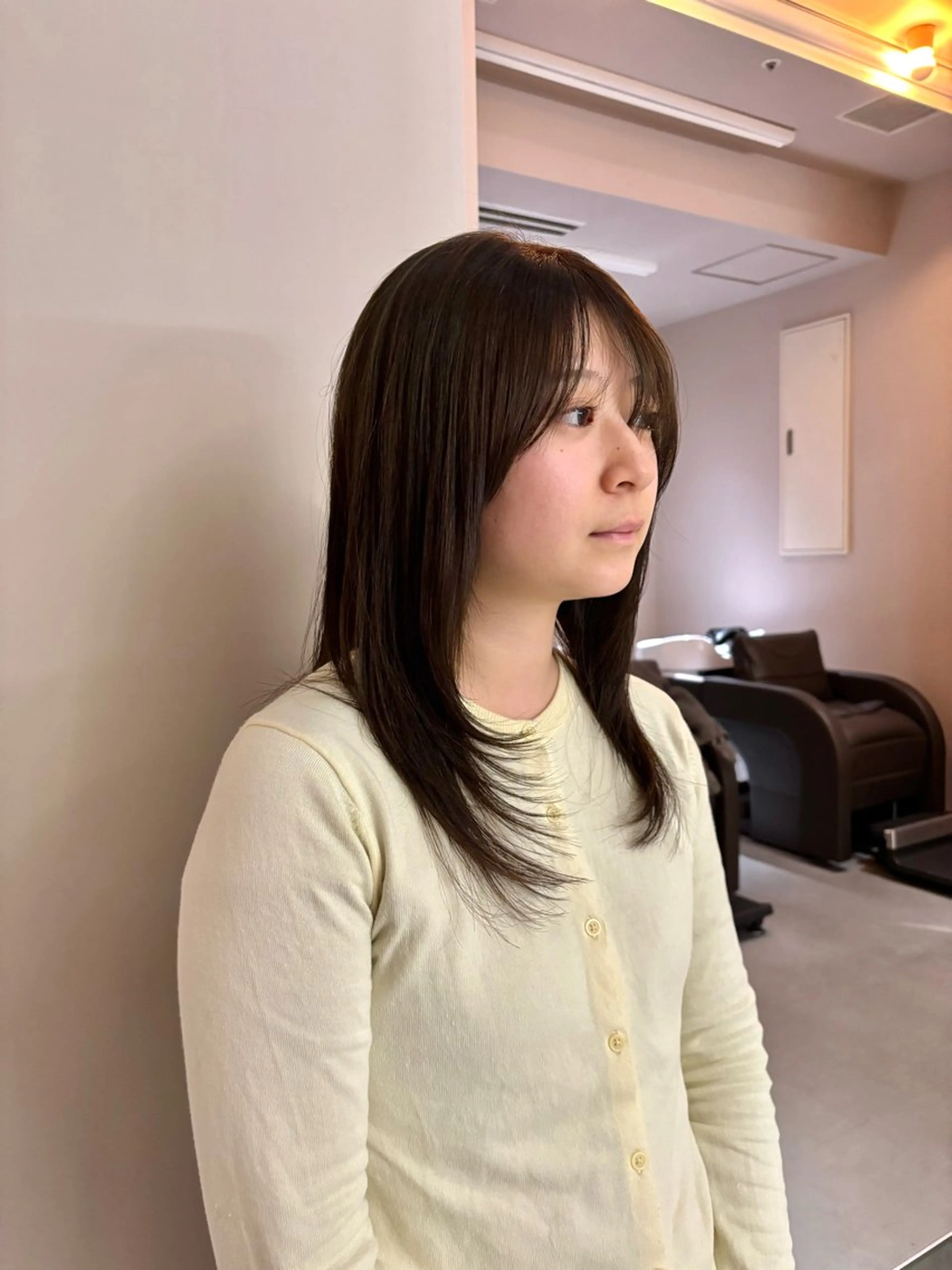ロング ヘアカラー トリートメント 明るい白髪染◎イノセ ントヘアRyotaのヘアスタイル