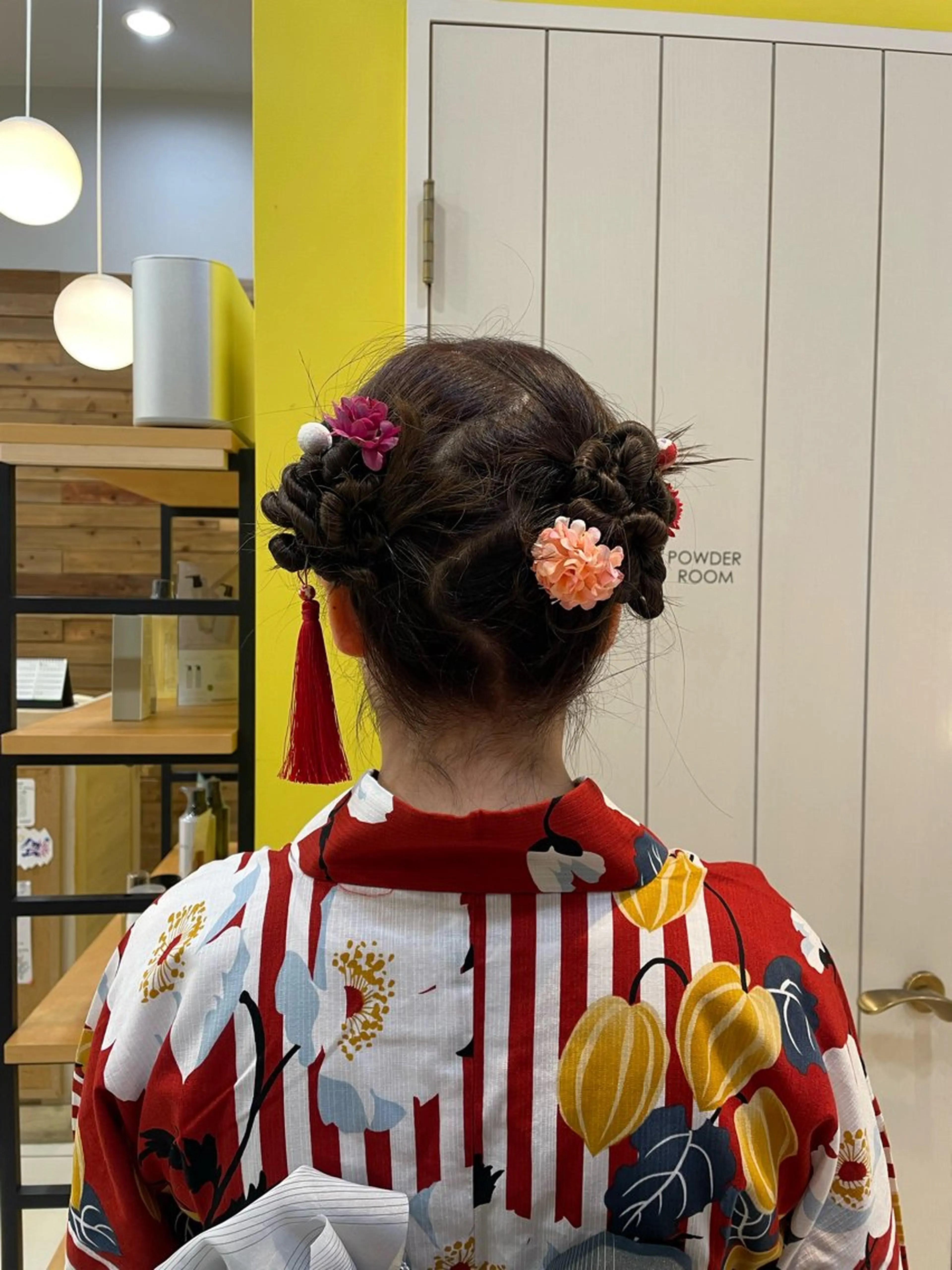 ヘアアレンジ 浴衣 なな /カラー/アレンジのヘアスタイル