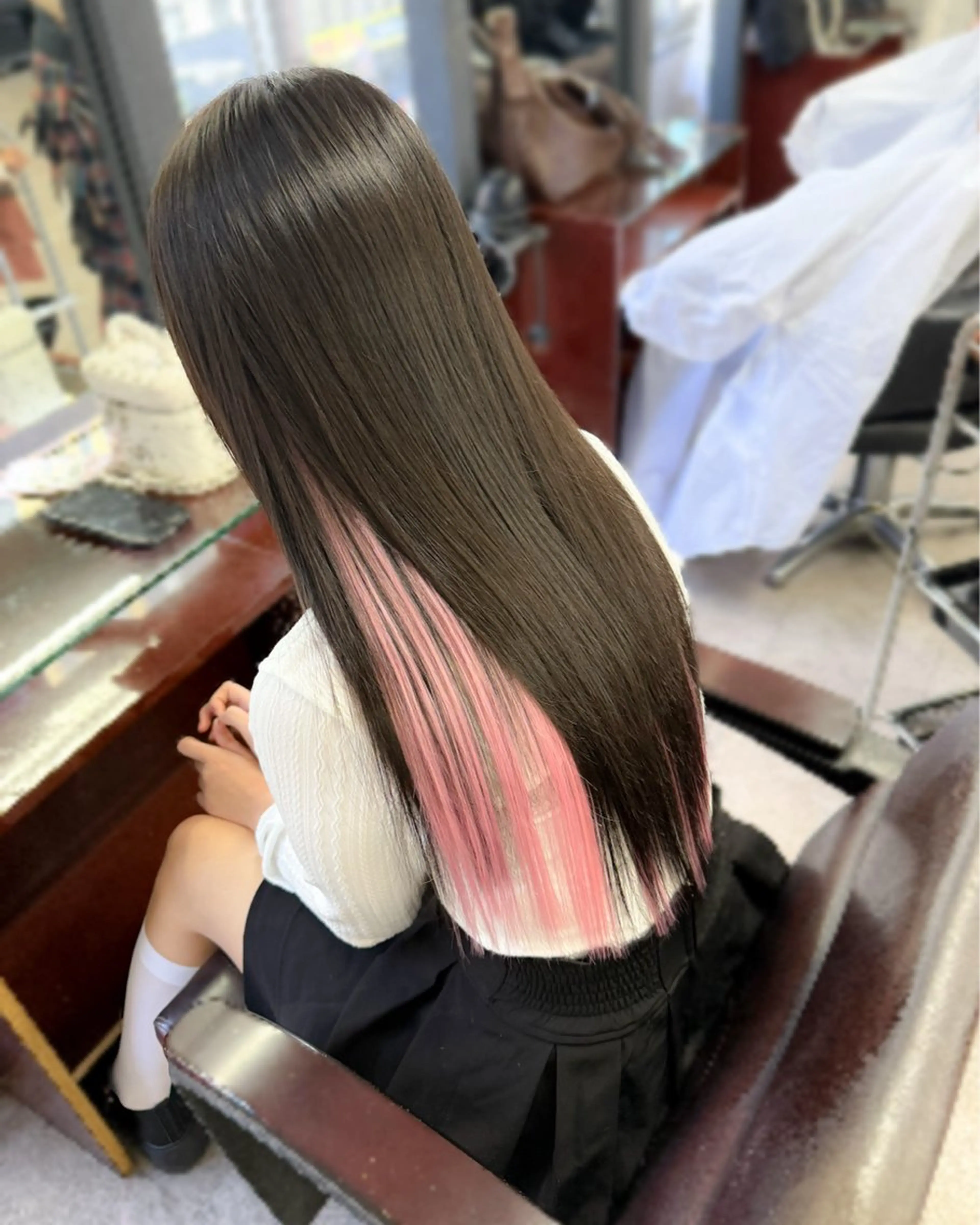 ロング カット エクステ ハイトーンエクステ 🎩カズキ🎩のヘアスタイル